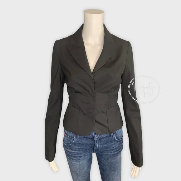 NWT Gucci Wool Cropped Blazer Black New W Tags