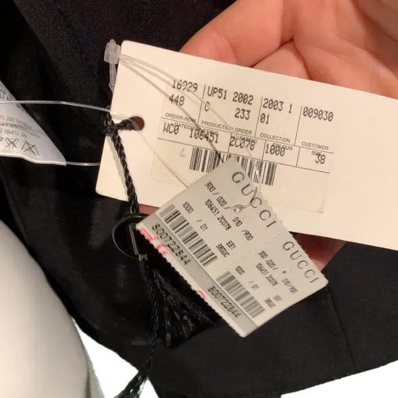NWT Gucci Wool Cropped Blazer Black New W Tags