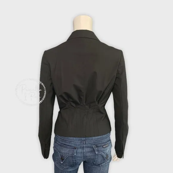 NWT Gucci Wool Cropped Blazer Black New W Tags