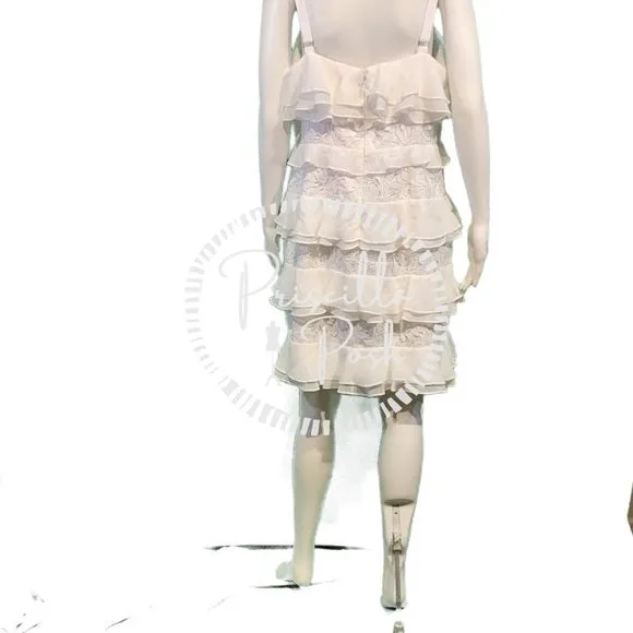 NWT Lilly Pulitzer “Olive” White Ruffle Tank Dress 14