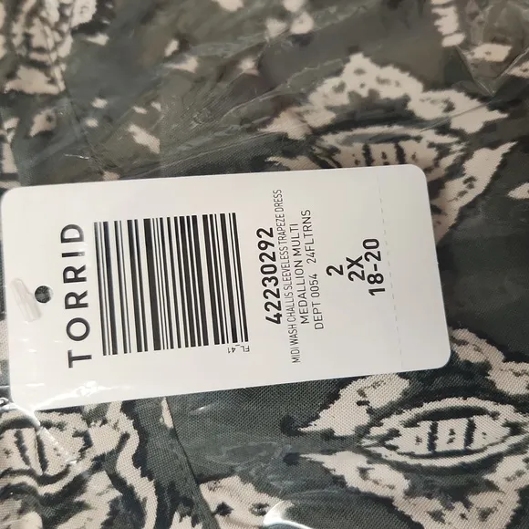 ❤️NWT TORRID MINI TRAPEZE POCKETS DRESS - SLEEVELESS MEDALLION PRINT - PLUS SIZE