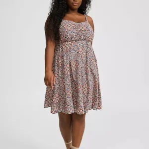 ❤️NWT TORRID MINI TRAPEZE POCKETS DRESS - SLEEVELESS MEDALLION PRINT - PLUS SIZE