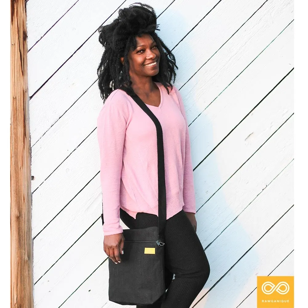 OAKLAND Hemp Canvas Laptop Satchel (Plastic-free)