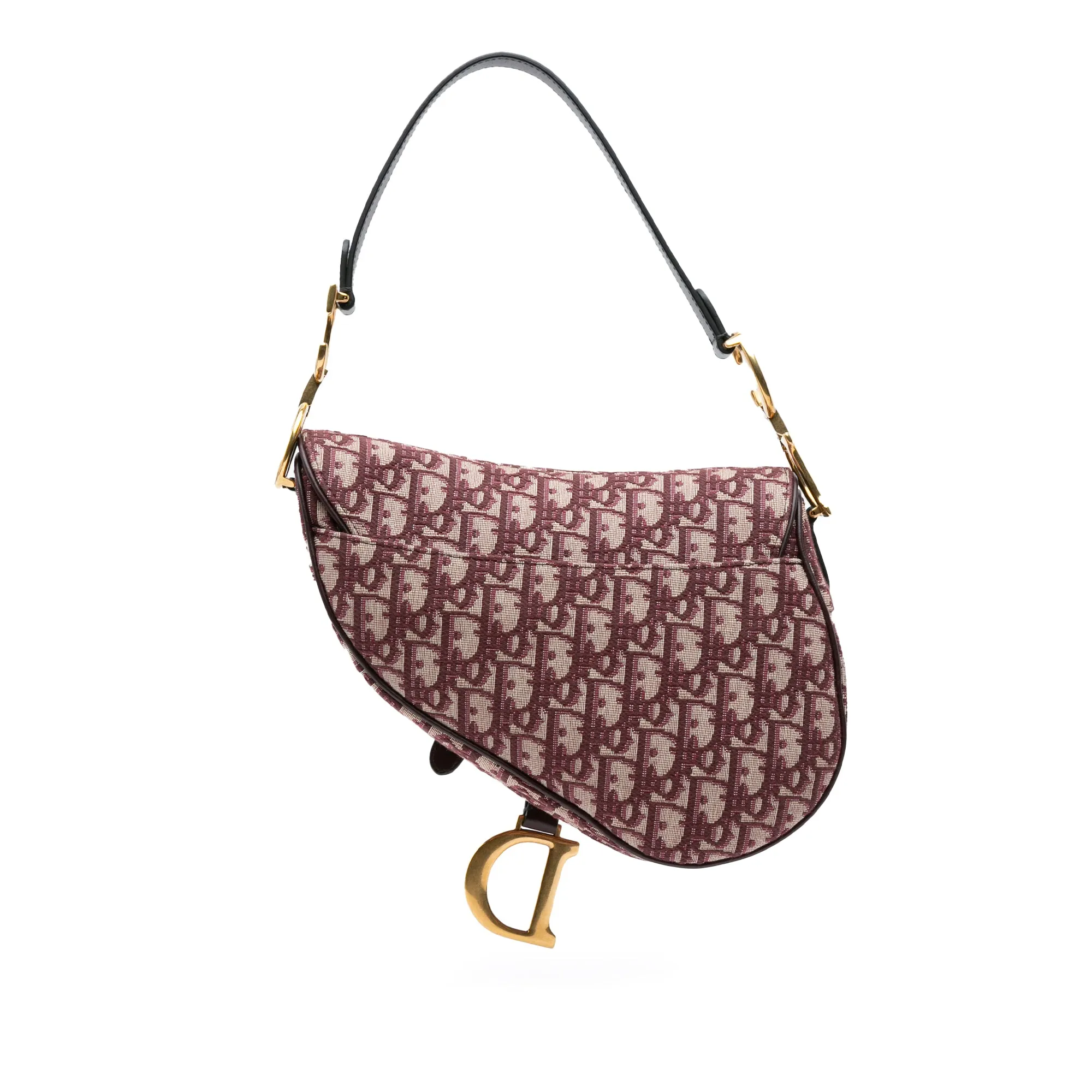 Oblique Canvas Saddle Bag