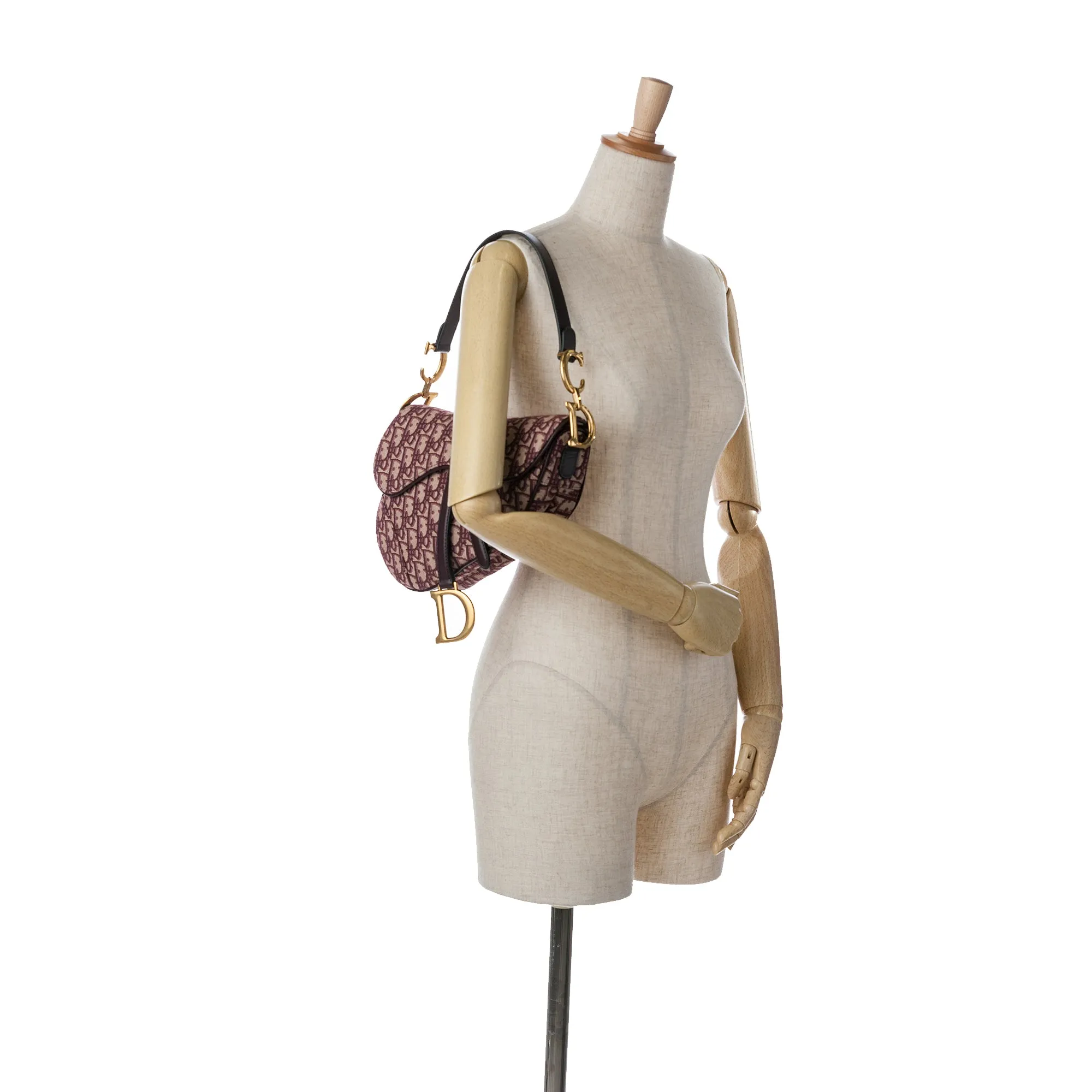 Oblique Canvas Saddle Bag
