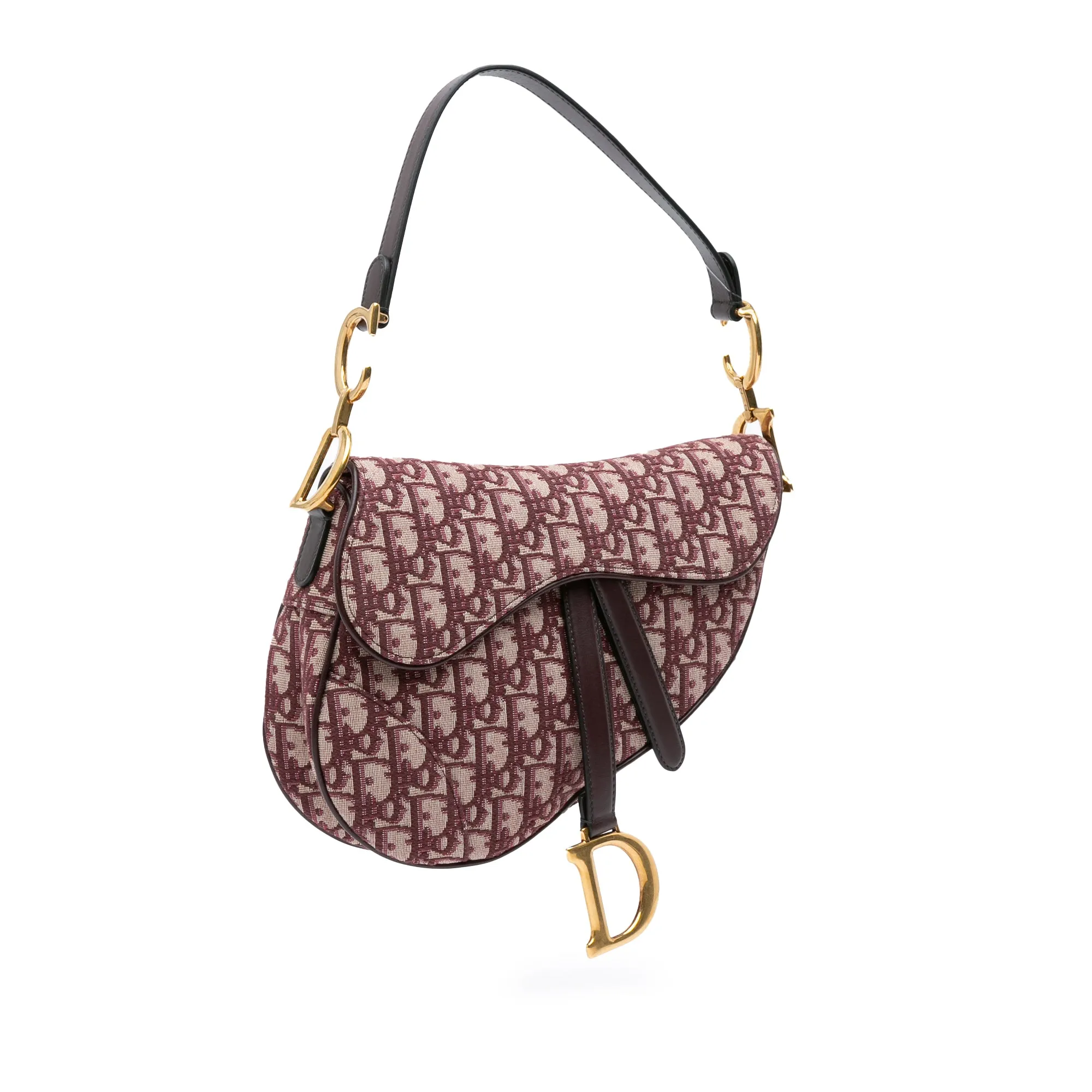 Oblique Canvas Saddle Bag