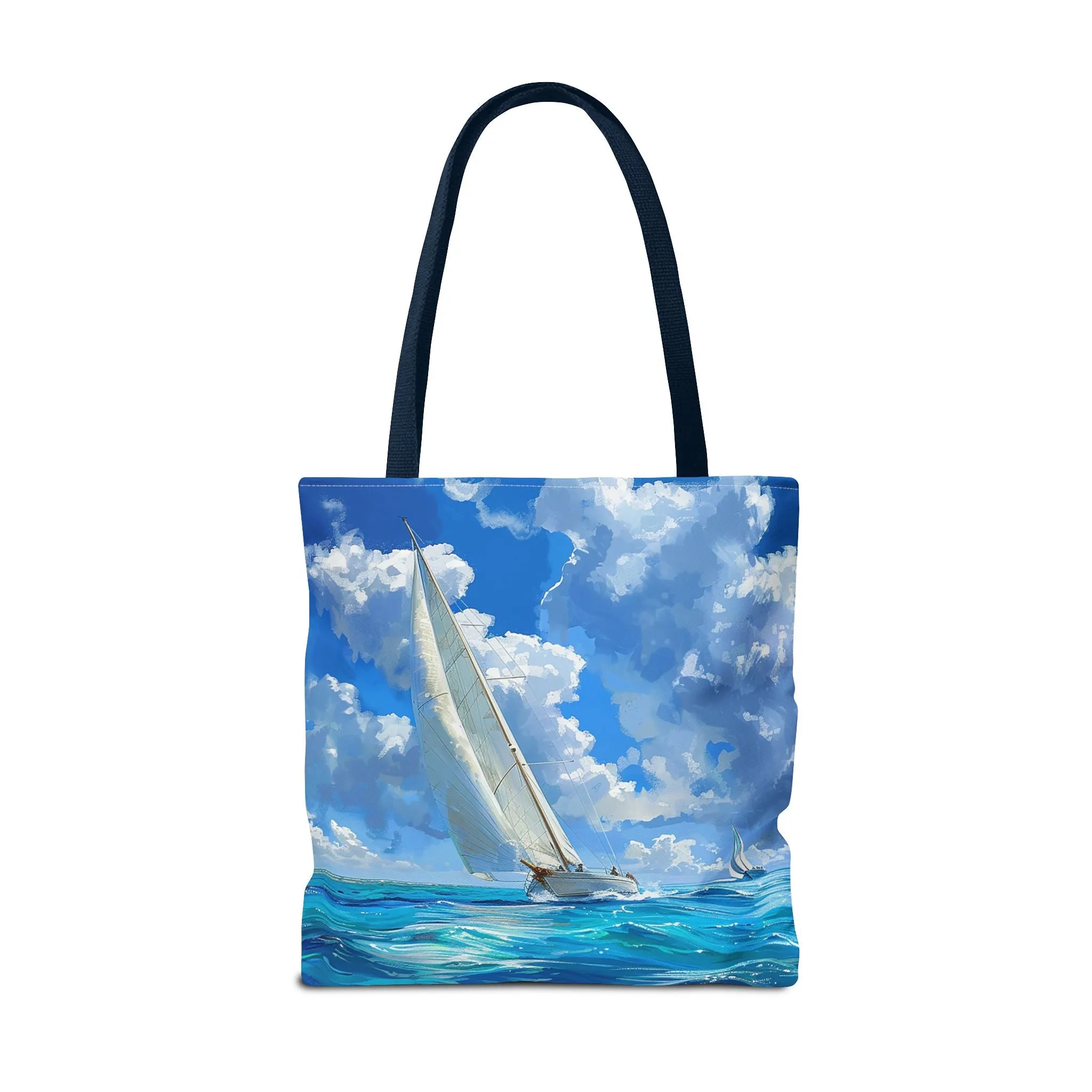 Ocean Breeze Sailing Tote Bag - Set Sail in Style - Catch the Wind and Waves! Available in 3 sizes.