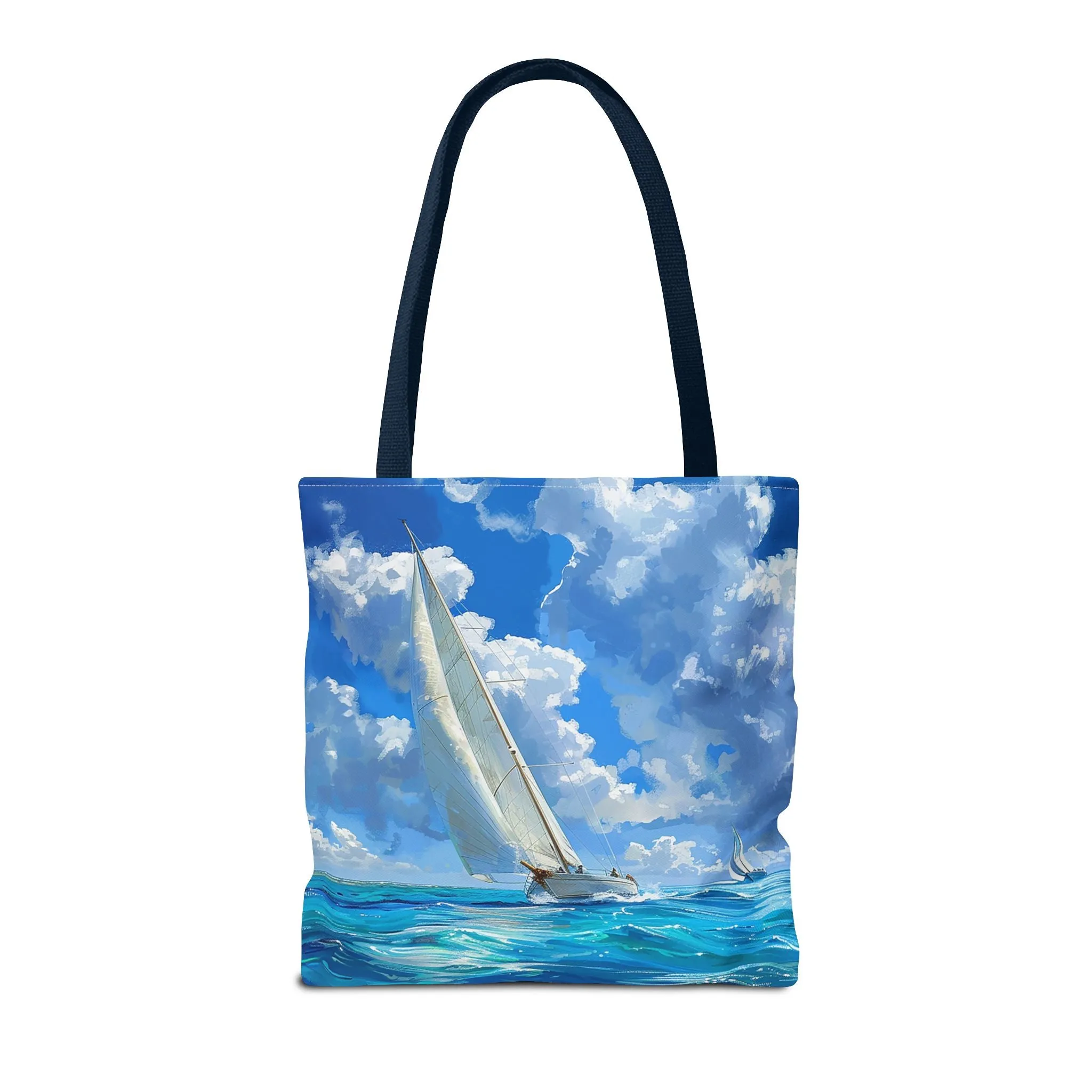 Ocean Breeze Sailing Tote Bag - Set Sail in Style - Catch the Wind and Waves! Available in 3 sizes.