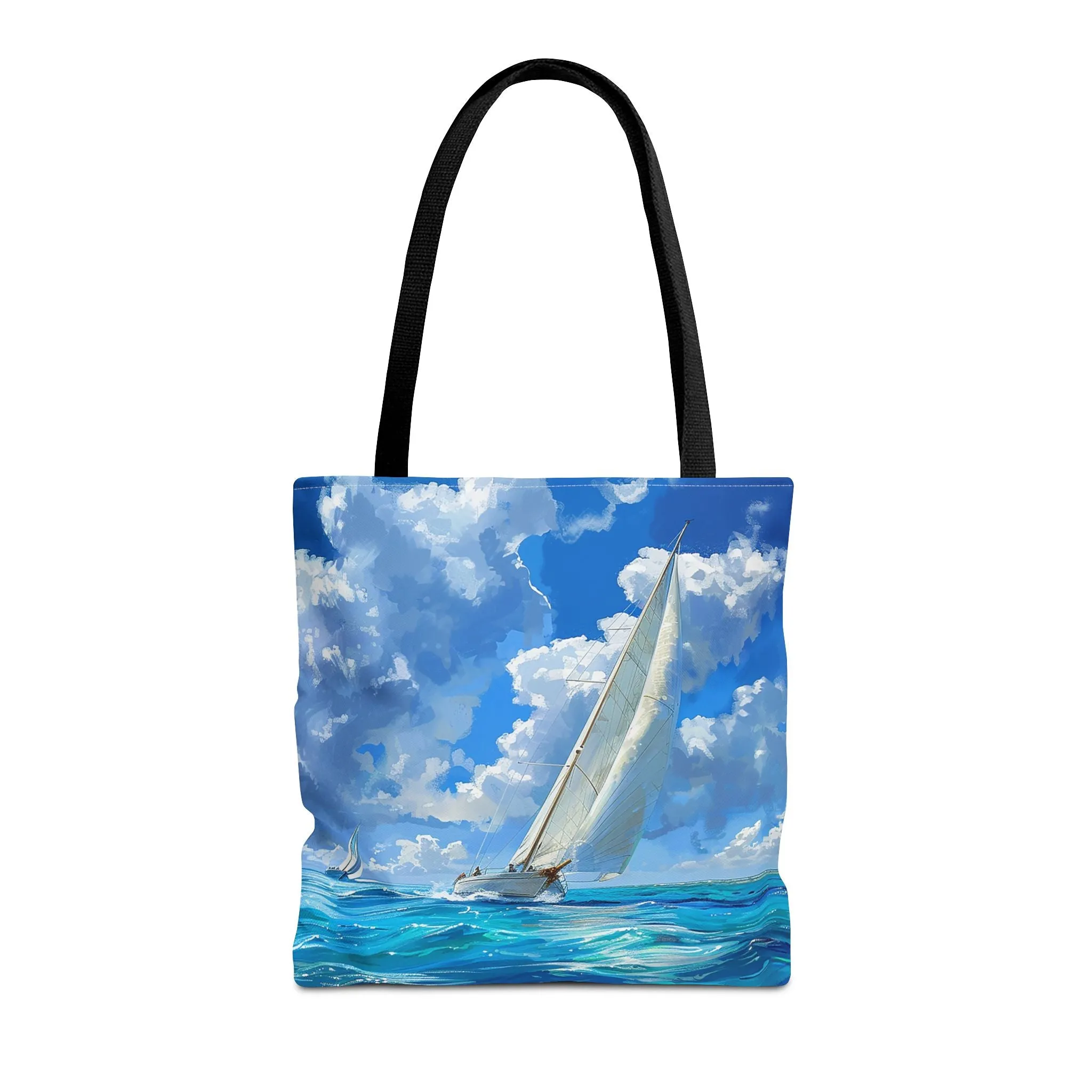 Ocean Breeze Sailing Tote Bag - Set Sail in Style - Catch the Wind and Waves! Available in 3 sizes.