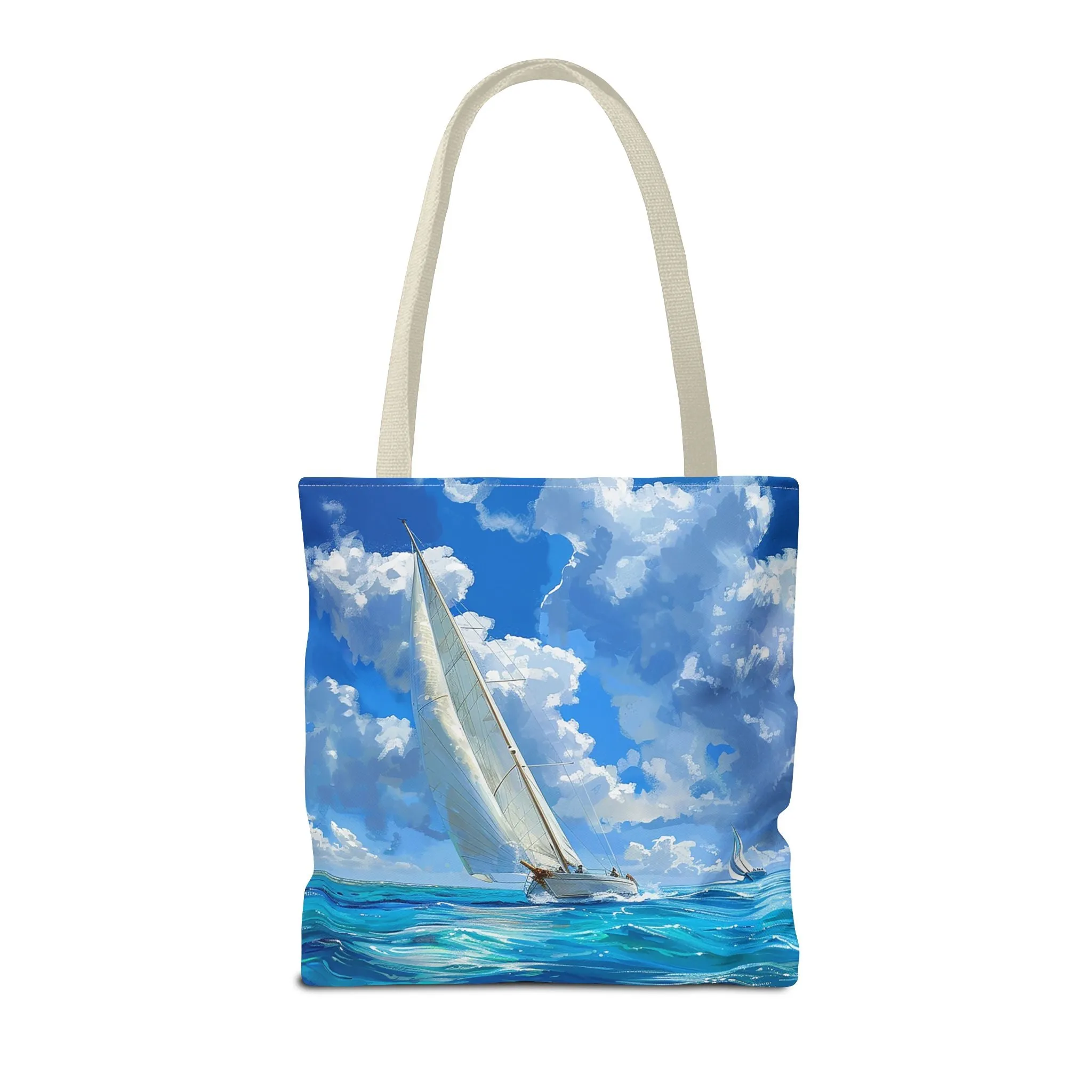 Ocean Breeze Sailing Tote Bag - Set Sail in Style - Catch the Wind and Waves! Available in 3 sizes.