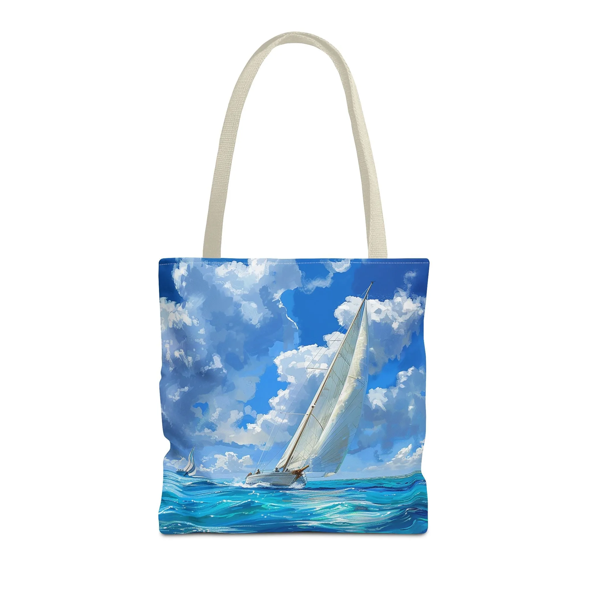 Ocean Breeze Sailing Tote Bag - Set Sail in Style - Catch the Wind and Waves! Available in 3 sizes.