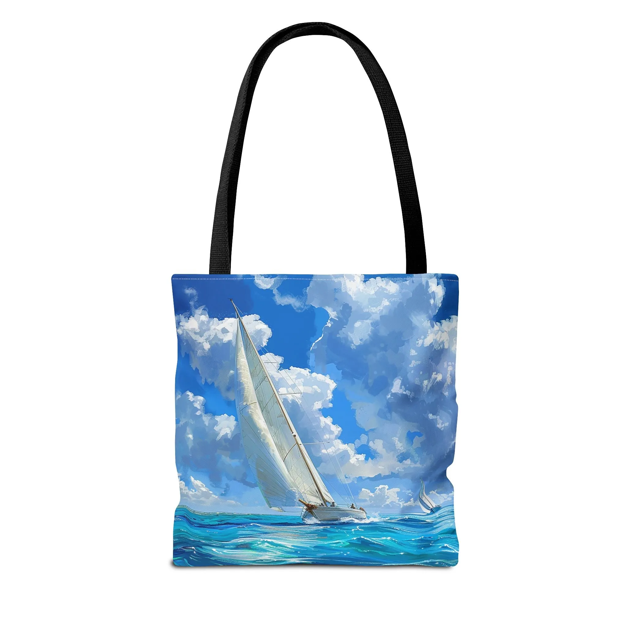 Ocean Breeze Sailing Tote Bag - Set Sail in Style - Catch the Wind and Waves! Available in 3 sizes.
