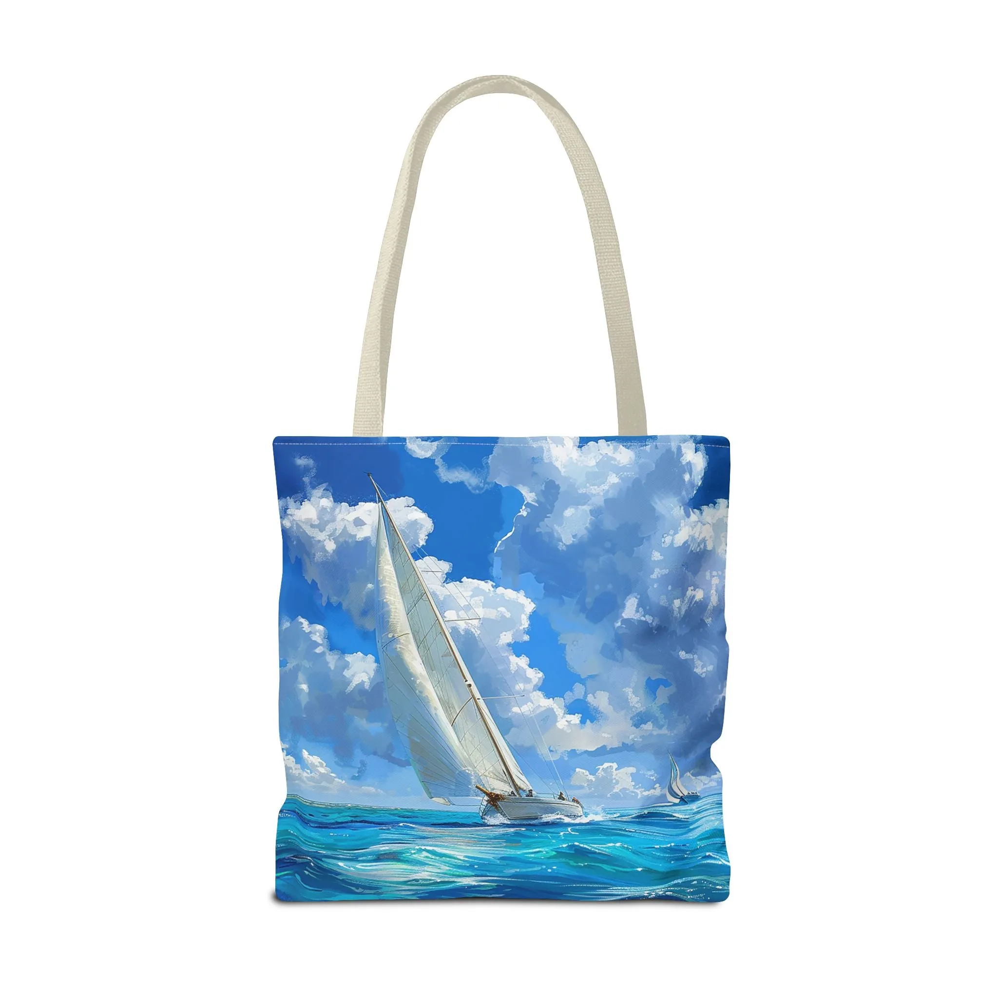 Ocean Breeze Sailing Tote Bag - Set Sail in Style - Catch the Wind and Waves! Available in 3 sizes.