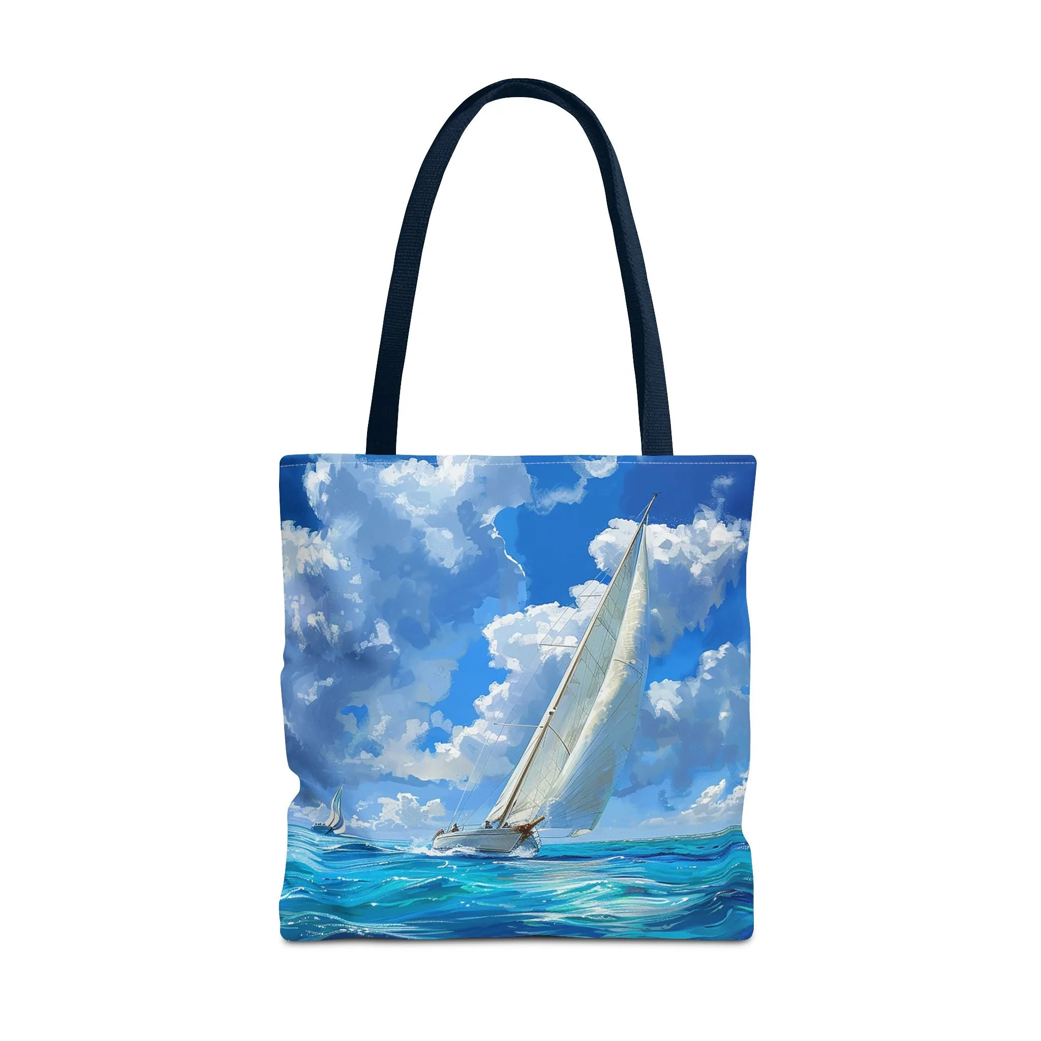 Ocean Breeze Sailing Tote Bag - Set Sail in Style - Catch the Wind and Waves! Available in 3 sizes.