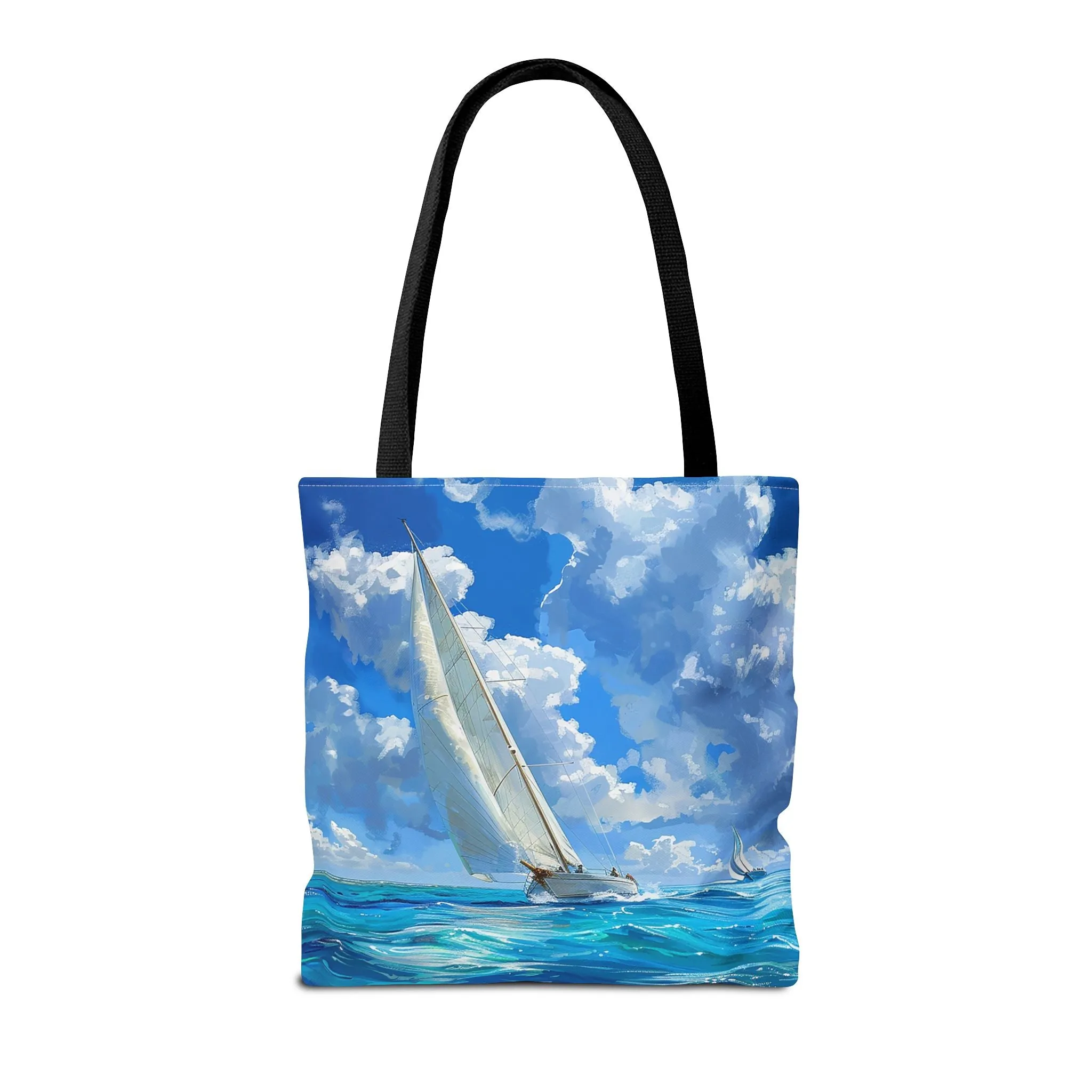 Ocean Breeze Sailing Tote Bag - Set Sail in Style - Catch the Wind and Waves! Available in 3 sizes.