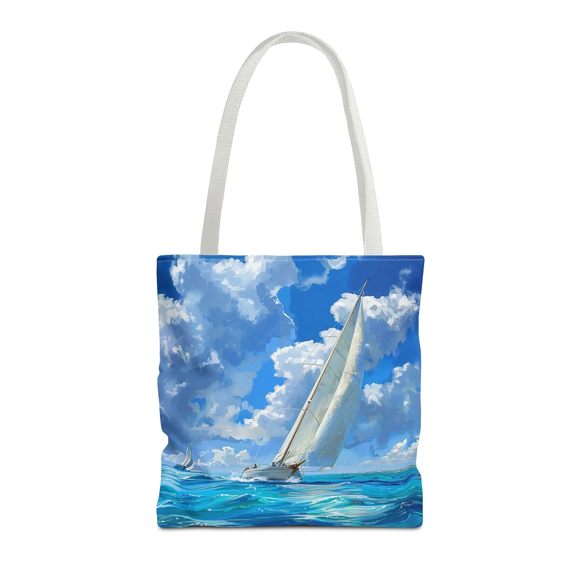 Ocean Breeze Sailing Tote Bag - Set Sail in Style - Catch the Wind and Waves! Available in 3 sizes.