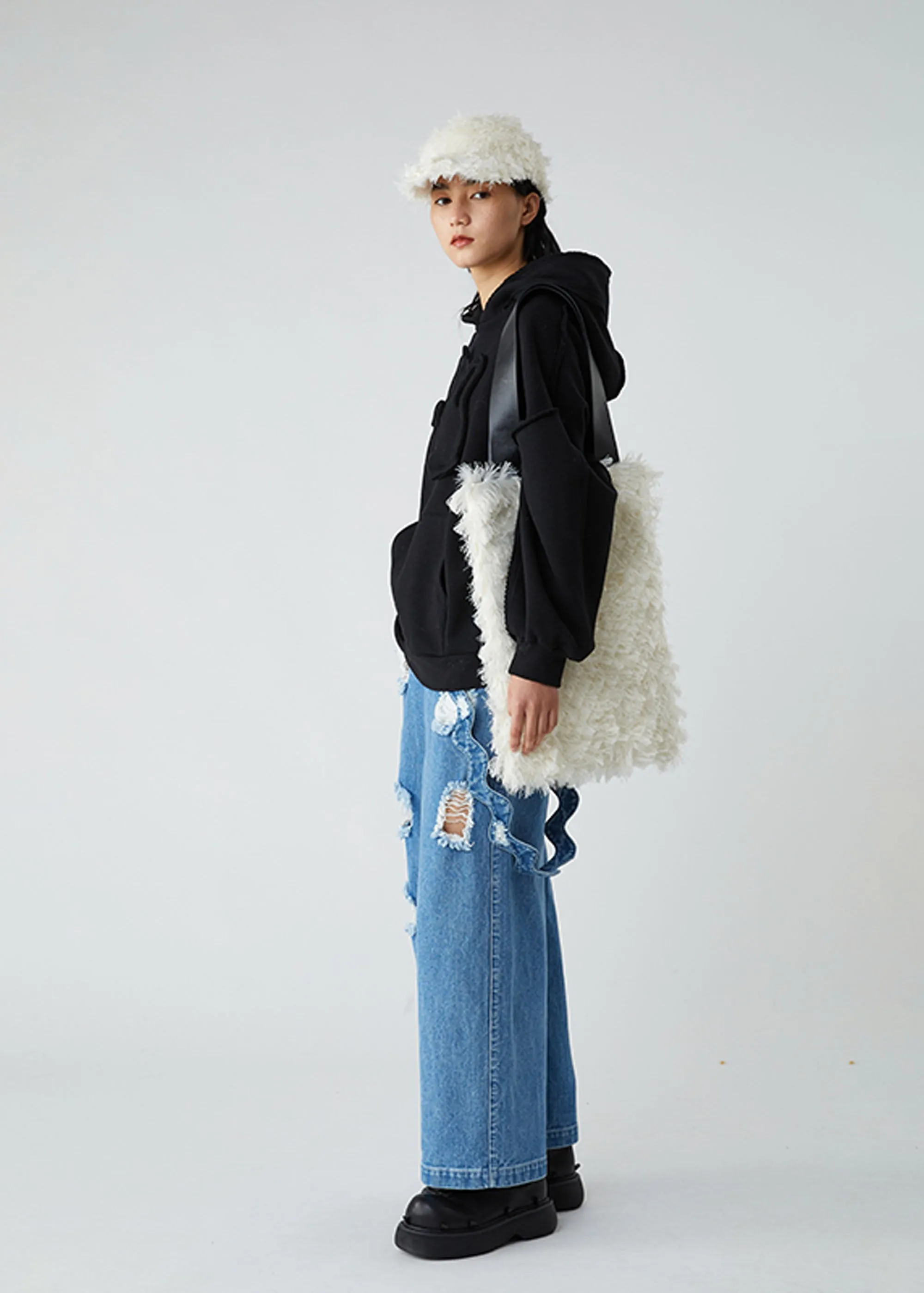 Off-White Fuzzy Tote