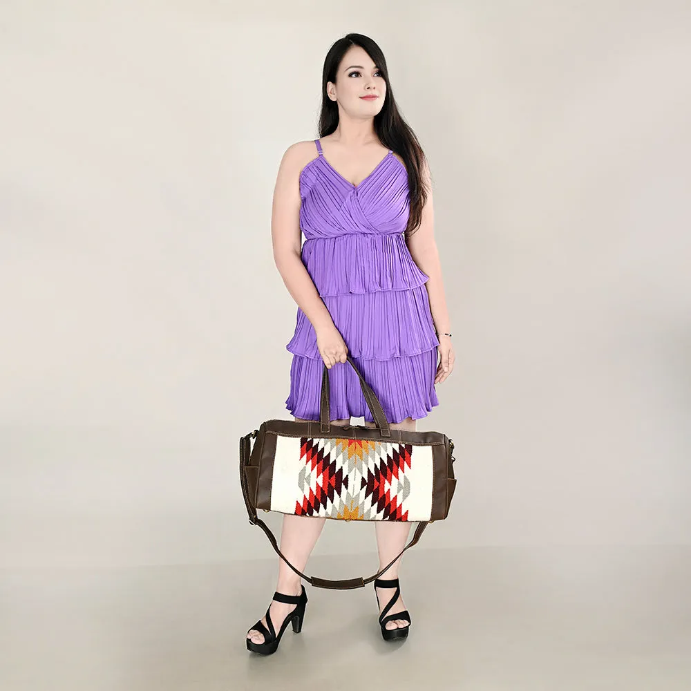 OHLAY OHA102A DUFFEL Upcycled Wool Genuine Leather women bag western handbag purse