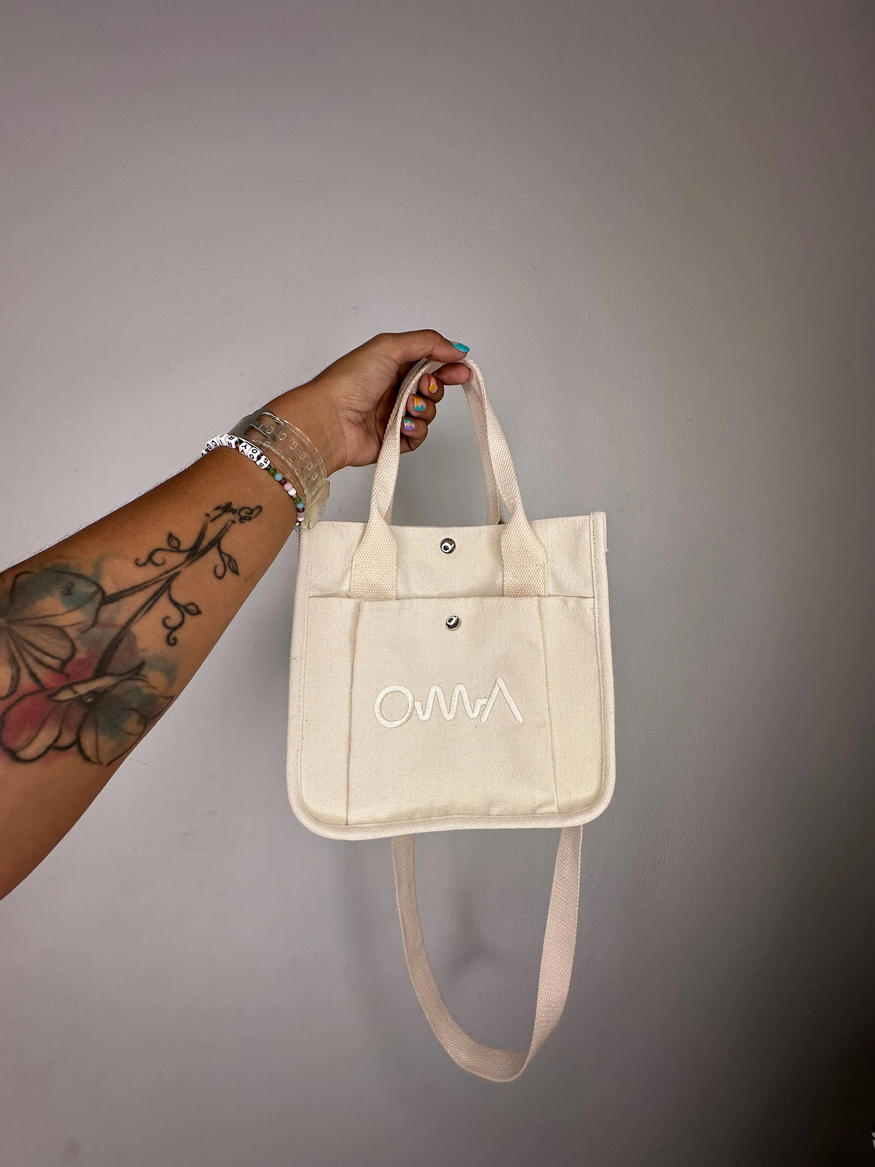 OMA Mini Canvas Tote Bag CREME