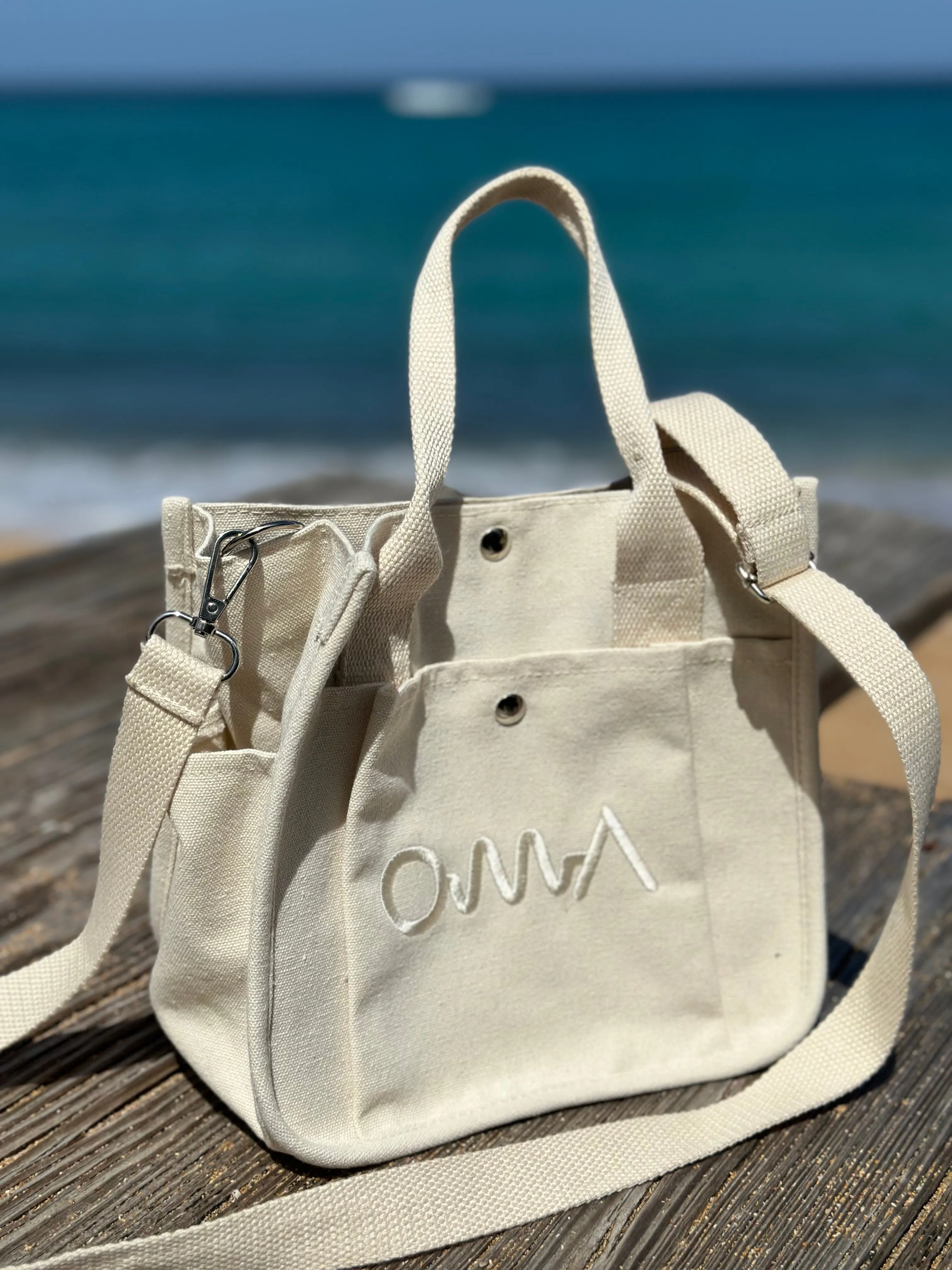 OMA Mini Canvas Tote Bag CREME