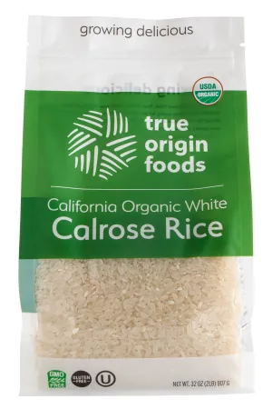 Organic White Calrose Rice - 6 pack of 2 lb. bags