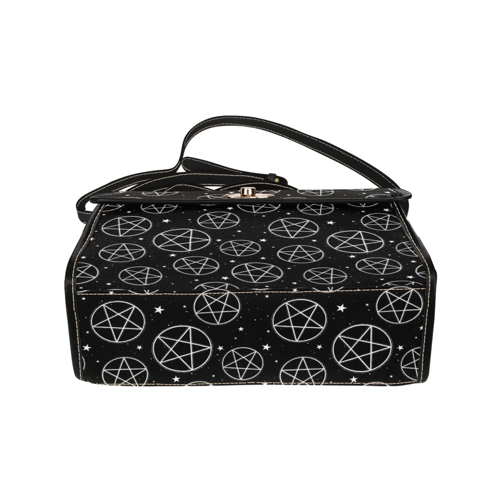 Pentagram Goth Satchel Bag, Pastel Goth Purse, Nu Goth, Occult Symbol, Kawaii Goth, Alternative Girls, Esoteric Symbol, Witchy Vibes