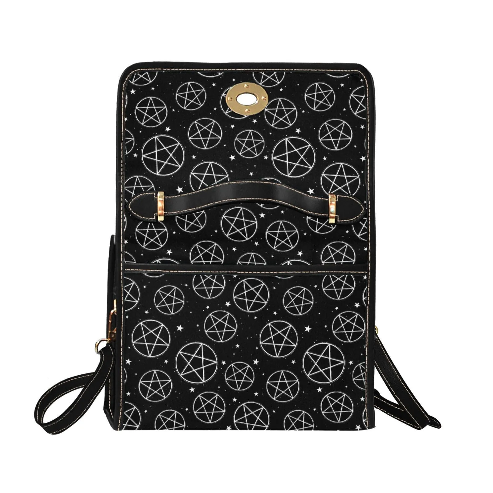 Pentagram Goth Satchel Bag, Pastel Goth Purse, Nu Goth, Occult Symbol, Kawaii Goth, Alternative Girls, Esoteric Symbol, Witchy Vibes