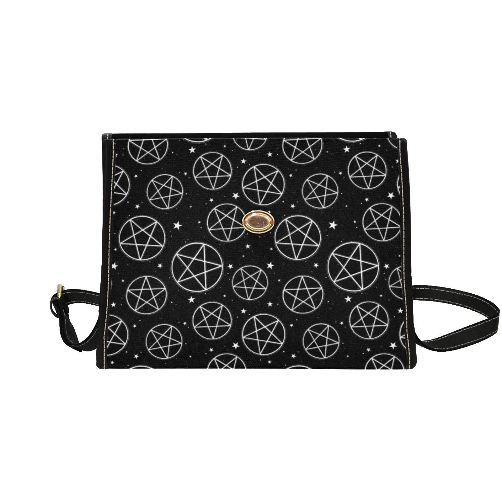 Pentagram Goth Satchel Bag, Pastel Goth Purse, Nu Goth, Occult Symbol, Kawaii Goth, Alternative Girls, Esoteric Symbol, Witchy Vibes