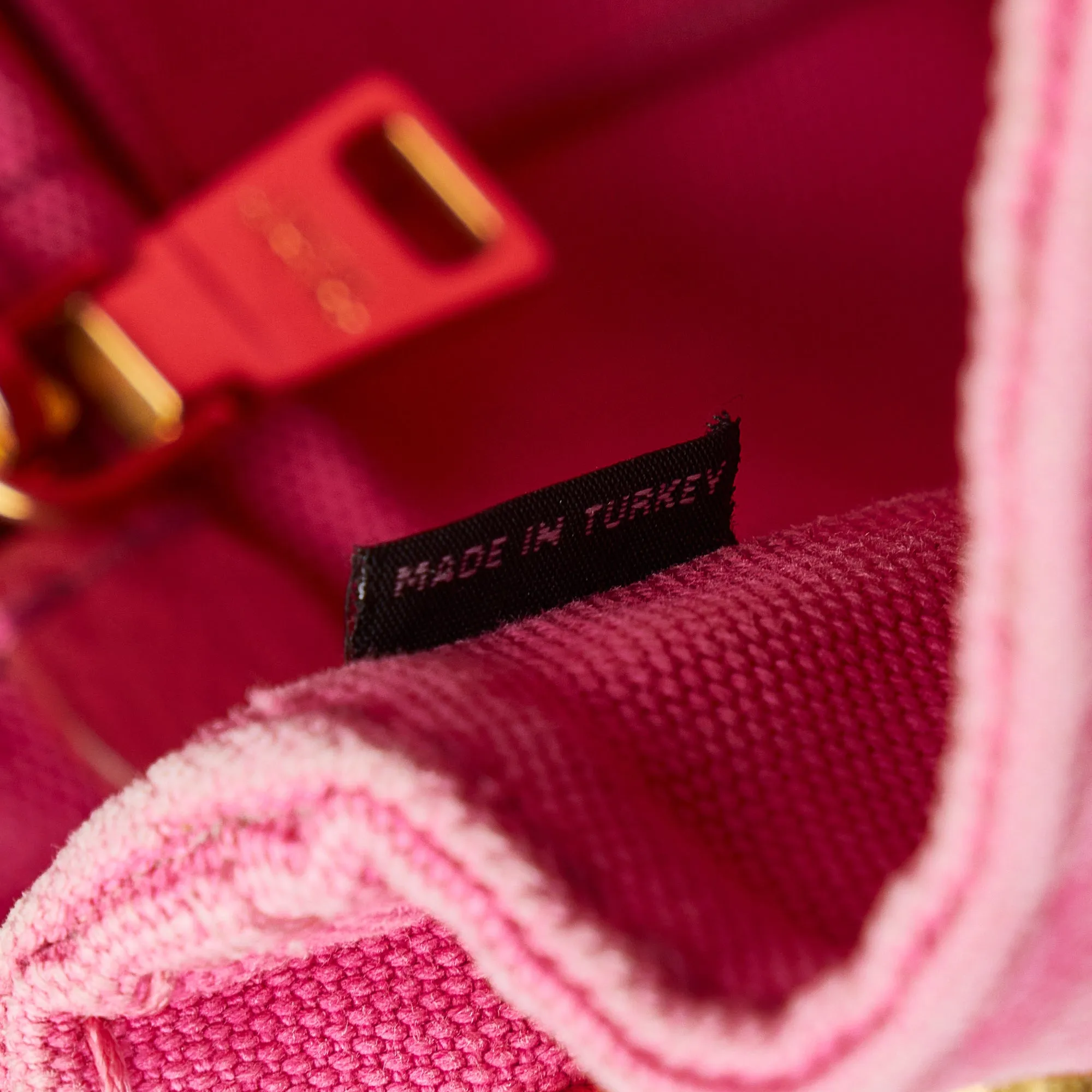Pink Prada Small Canvas Canapa Logo Satchel