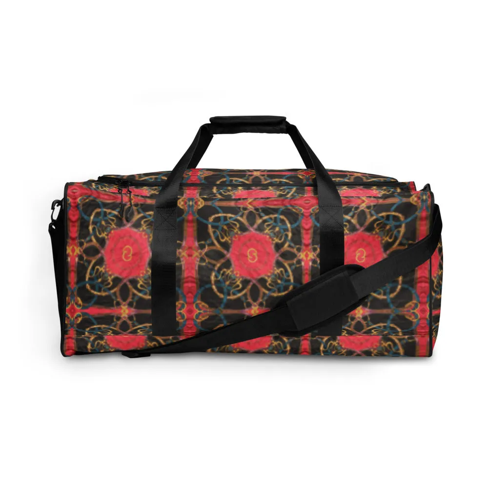 Pink Scarf Print Equestrian Duffle Bag