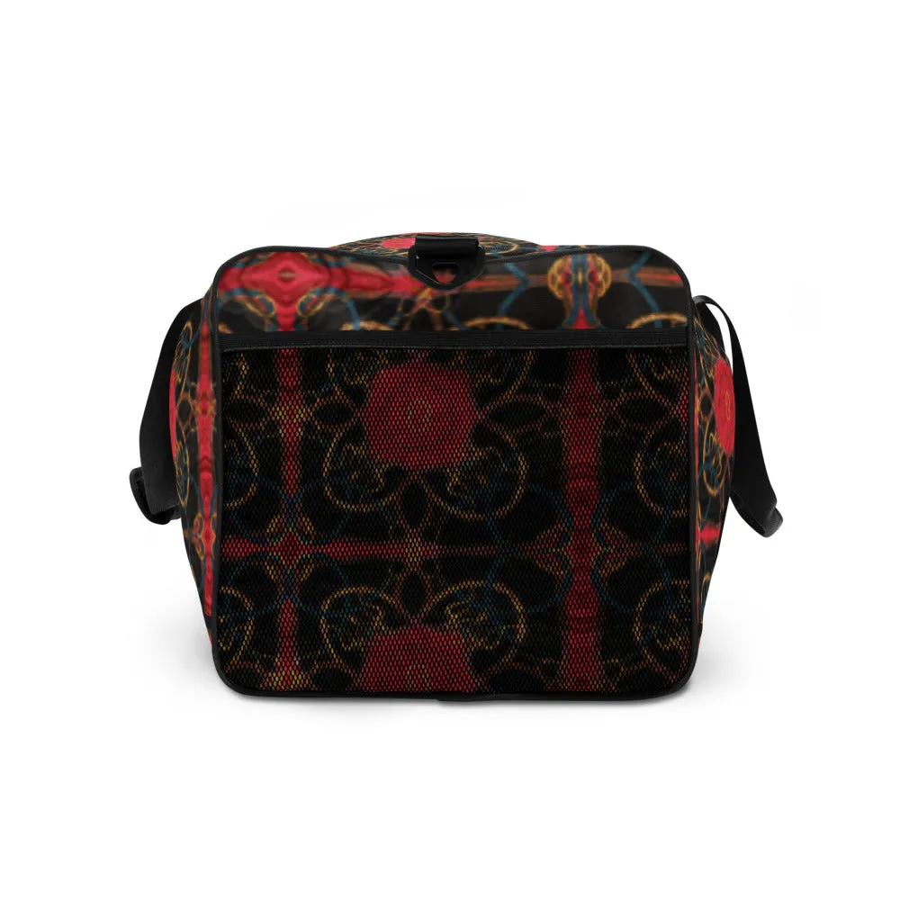 Pink Scarf Print Equestrian Duffle Bag