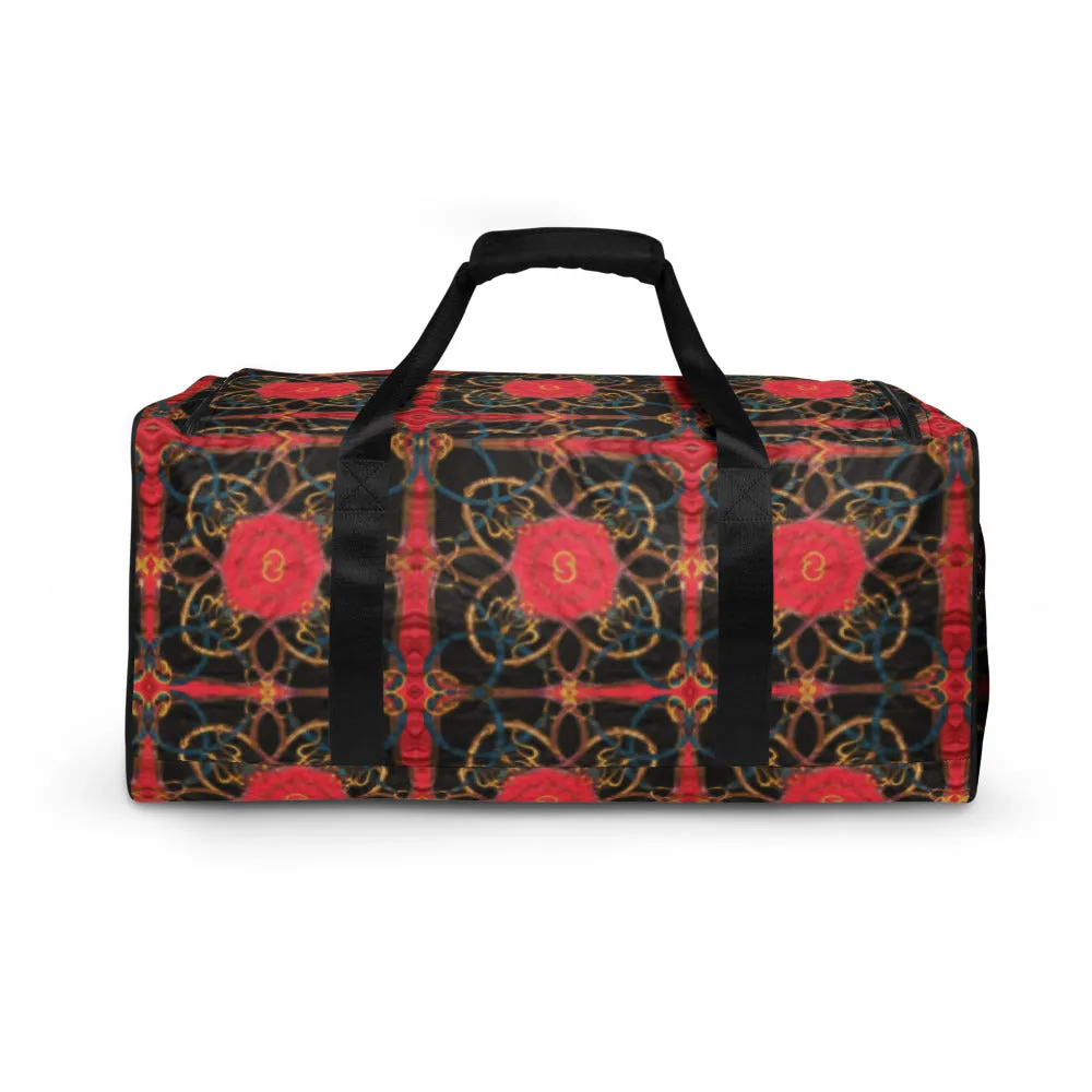 Pink Scarf Print Equestrian Duffle Bag