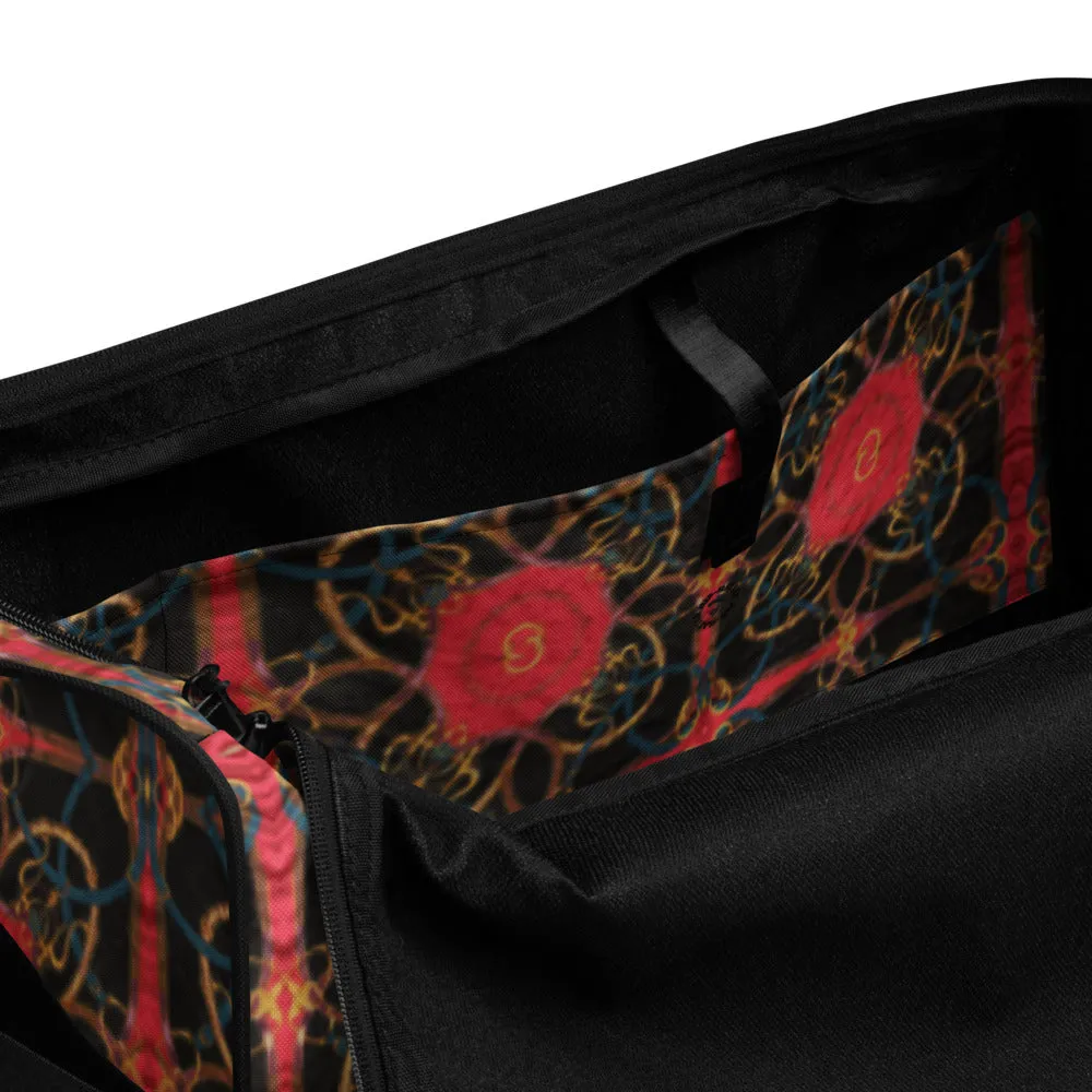 Pink Scarf Print Equestrian Duffle Bag