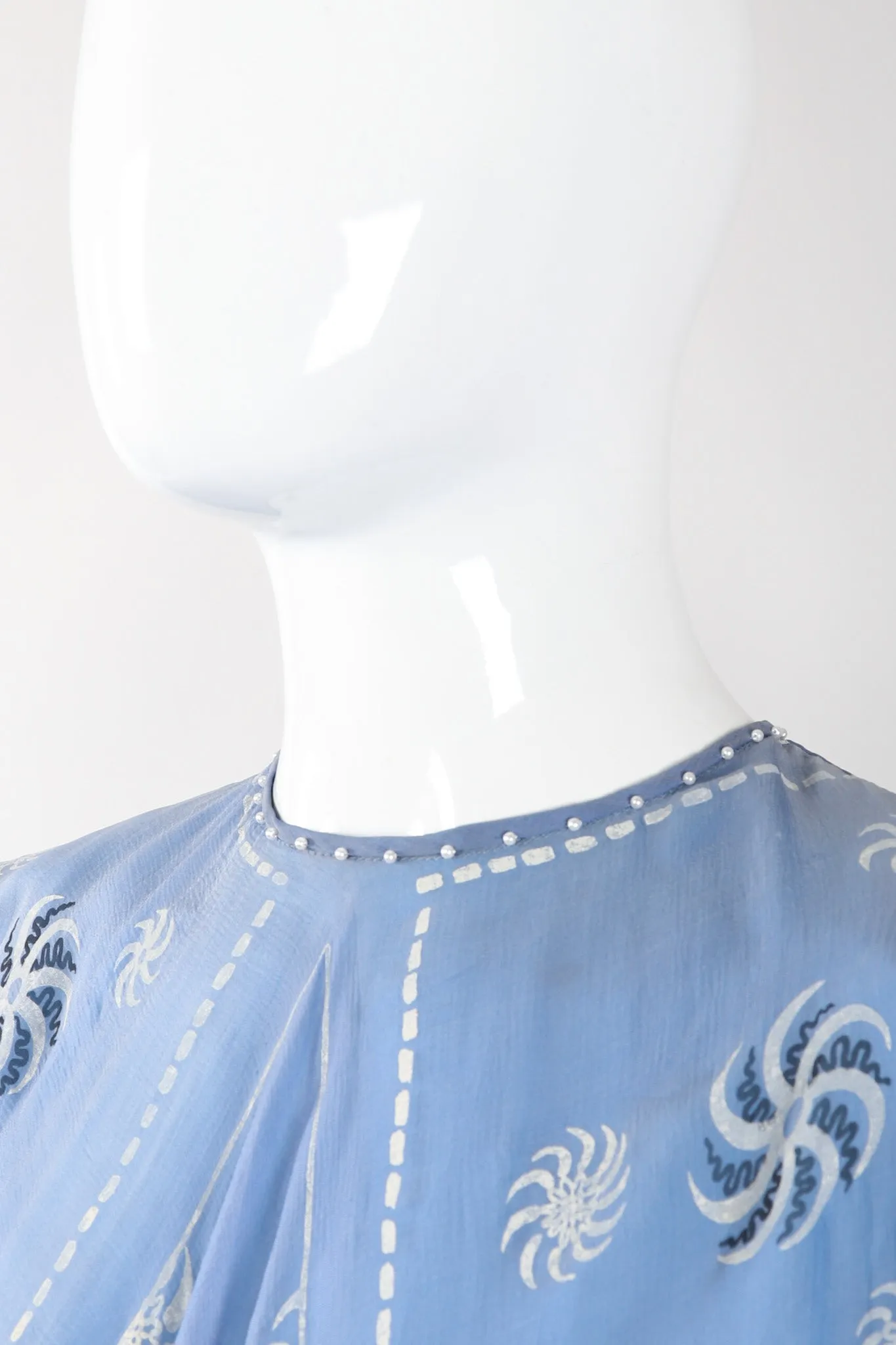 Pinwheel Painted Chiffon Dress