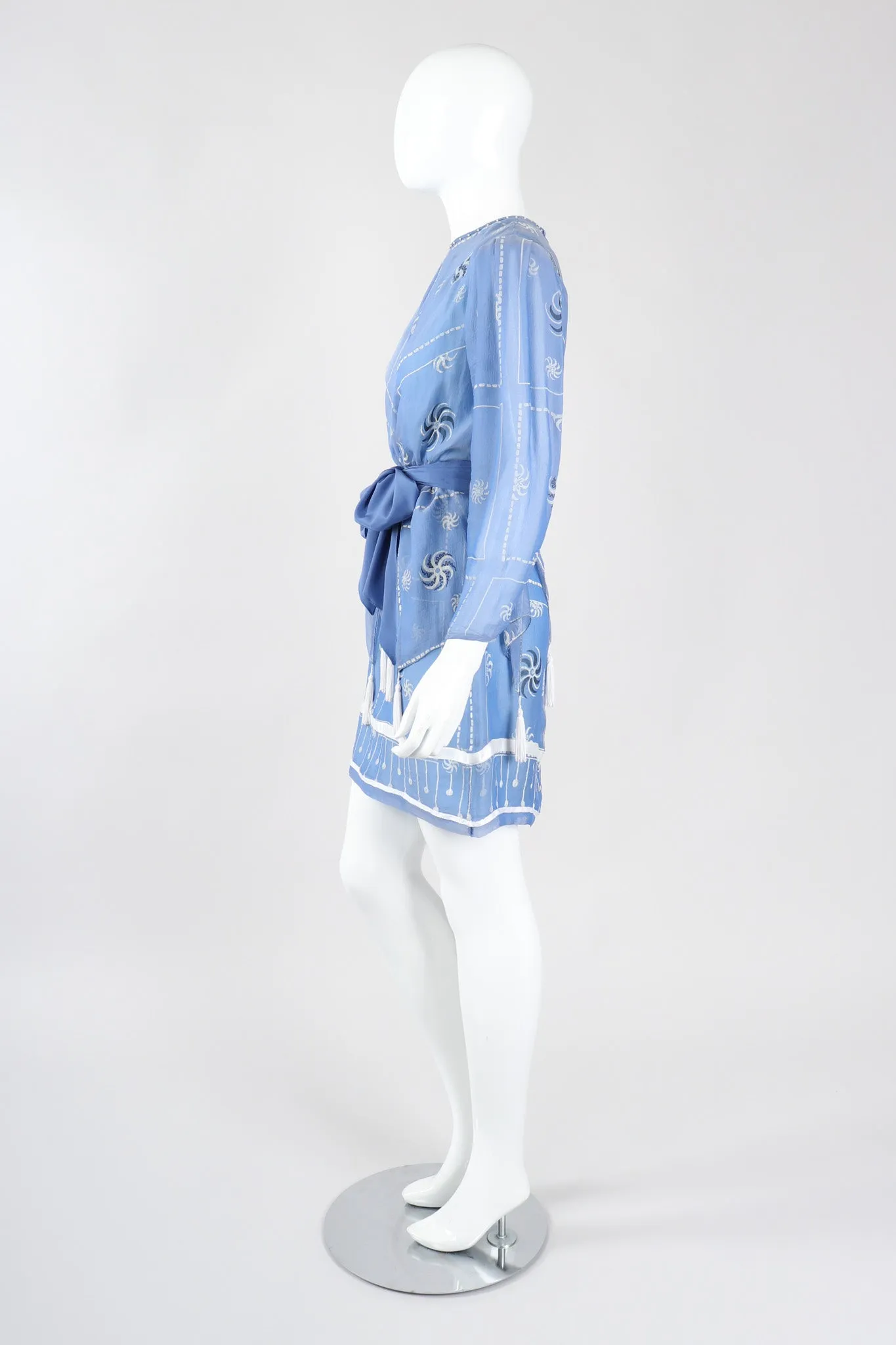 Pinwheel Painted Chiffon Dress