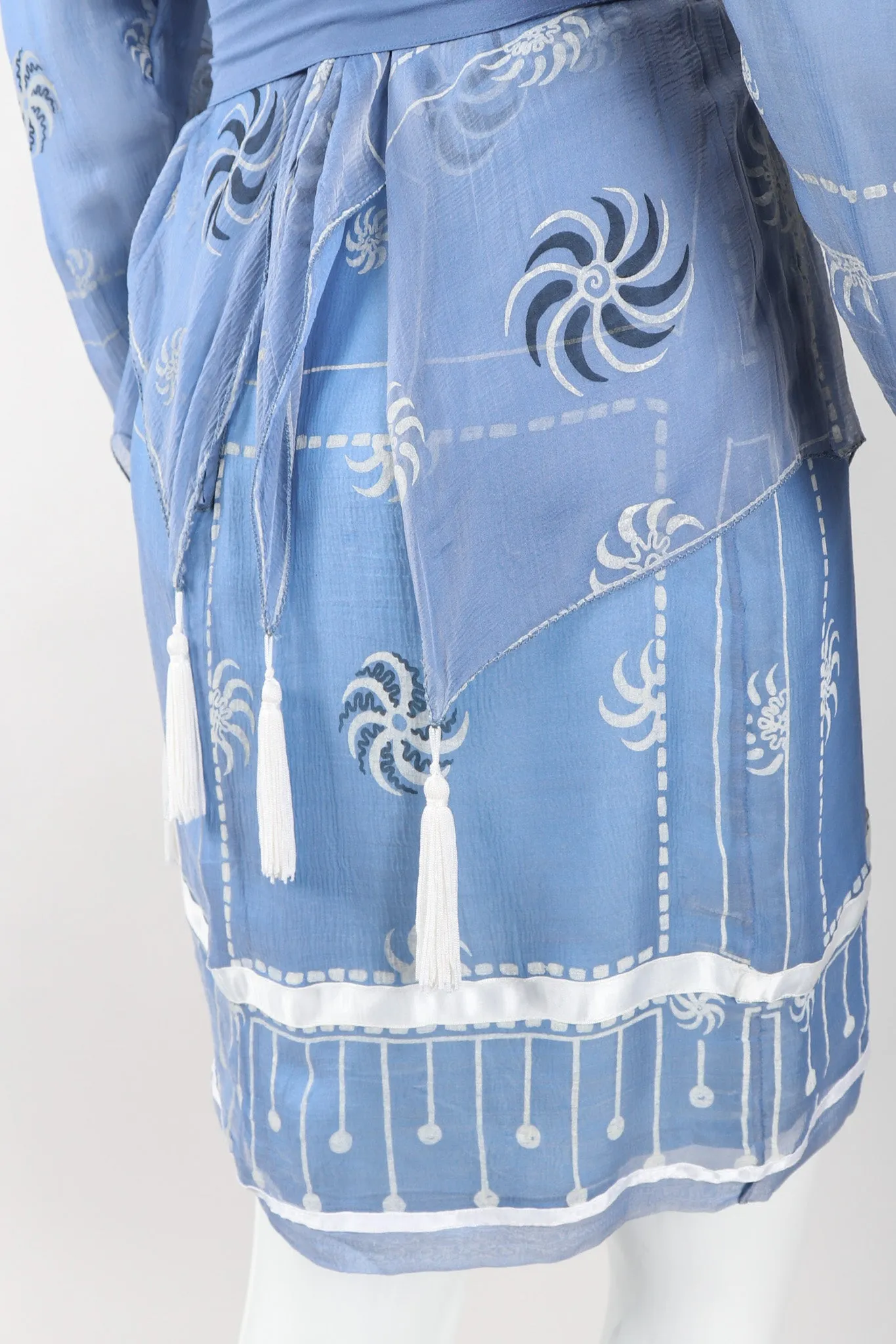 Pinwheel Painted Chiffon Dress