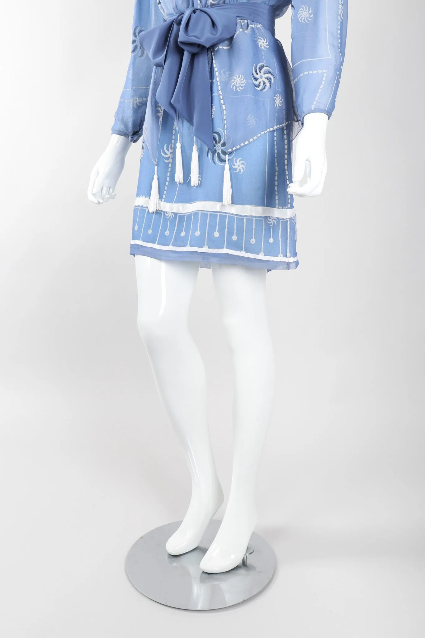 Pinwheel Painted Chiffon Dress