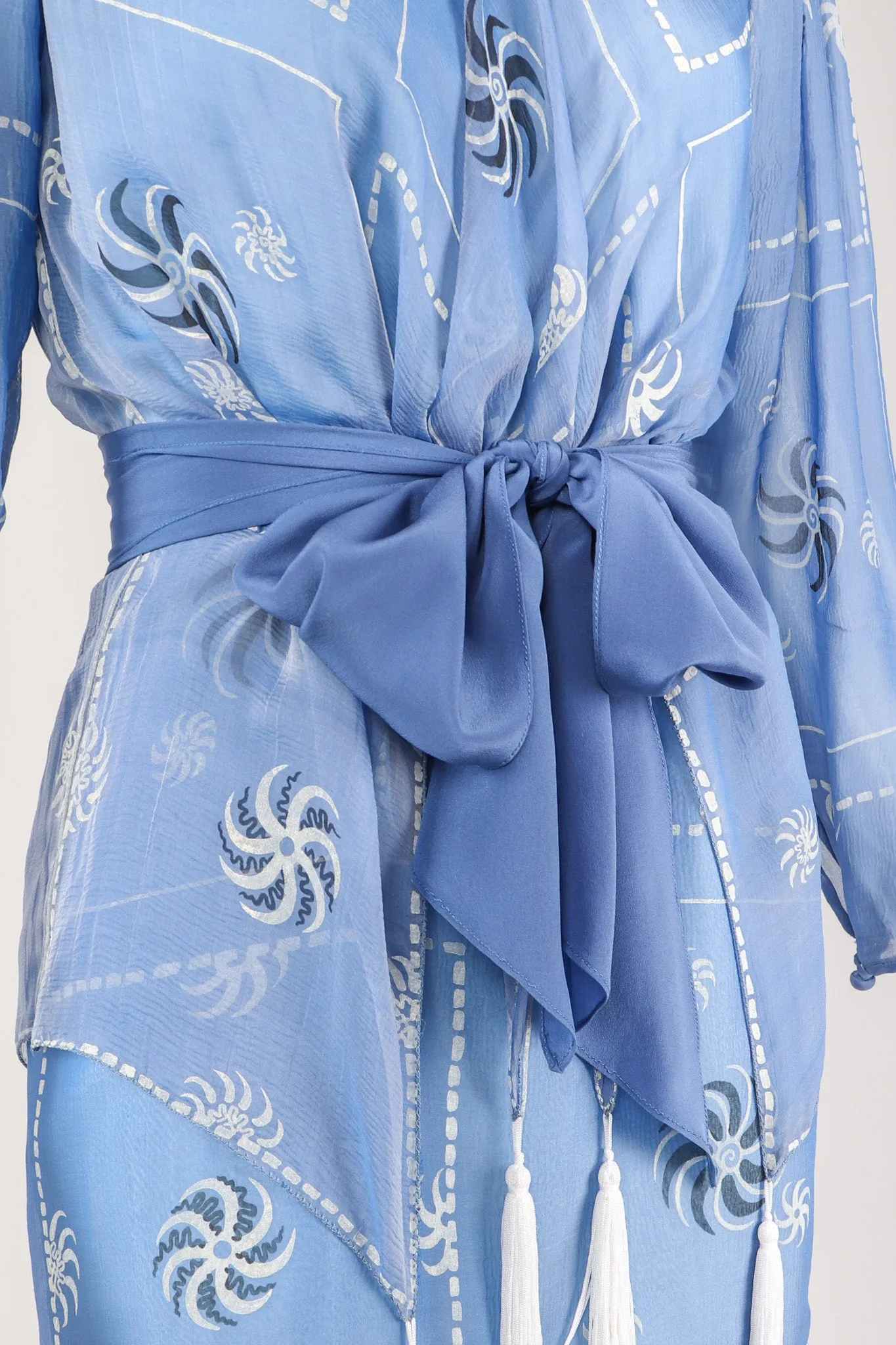 Pinwheel Painted Chiffon Dress
