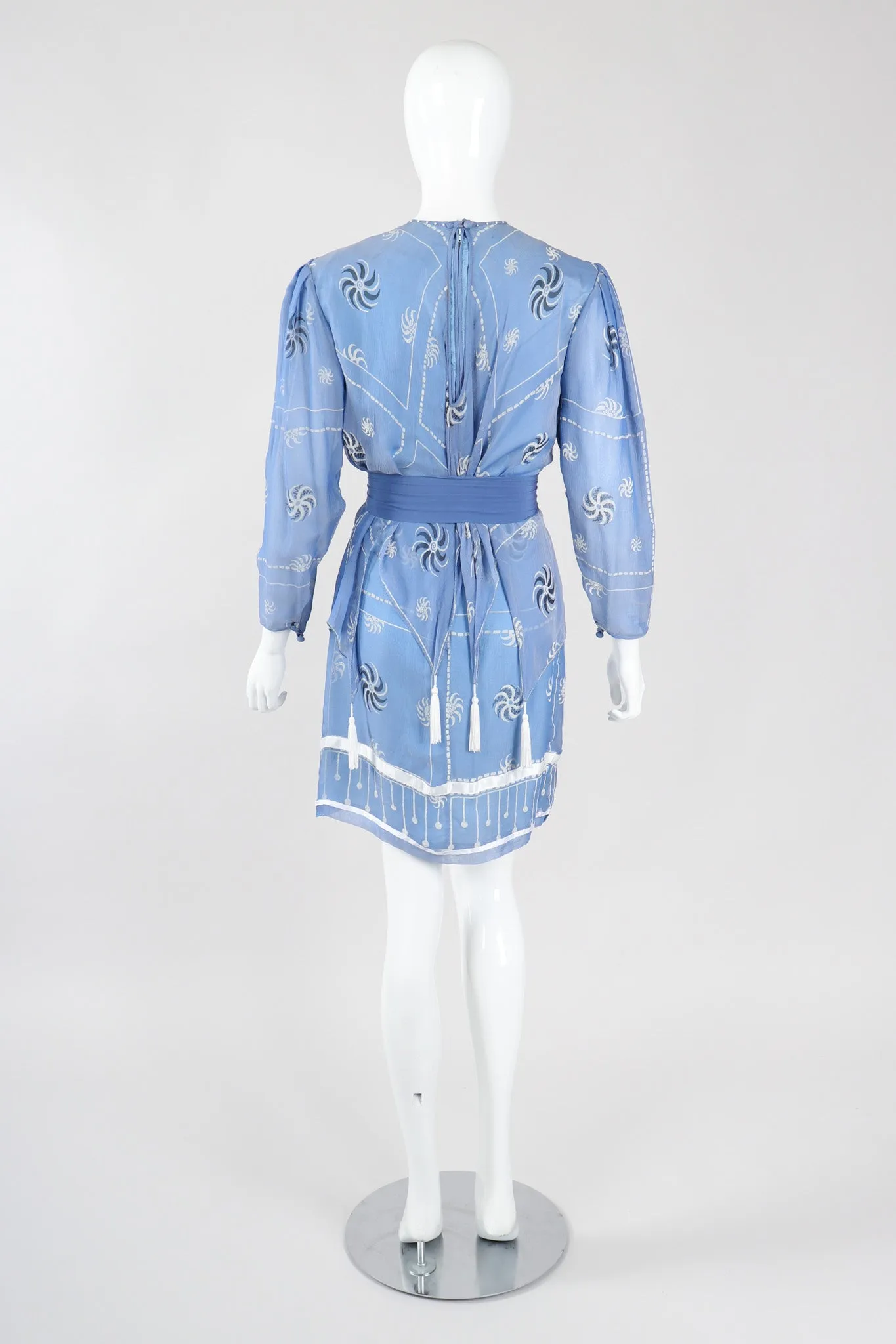 Pinwheel Painted Chiffon Dress