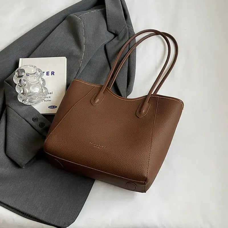 Plush Keychain Leather Tote Bag