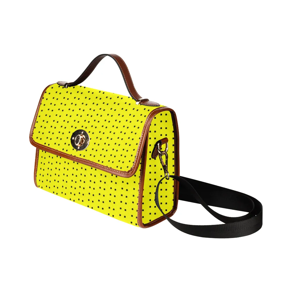 Polka Stripe London Satchel Bag