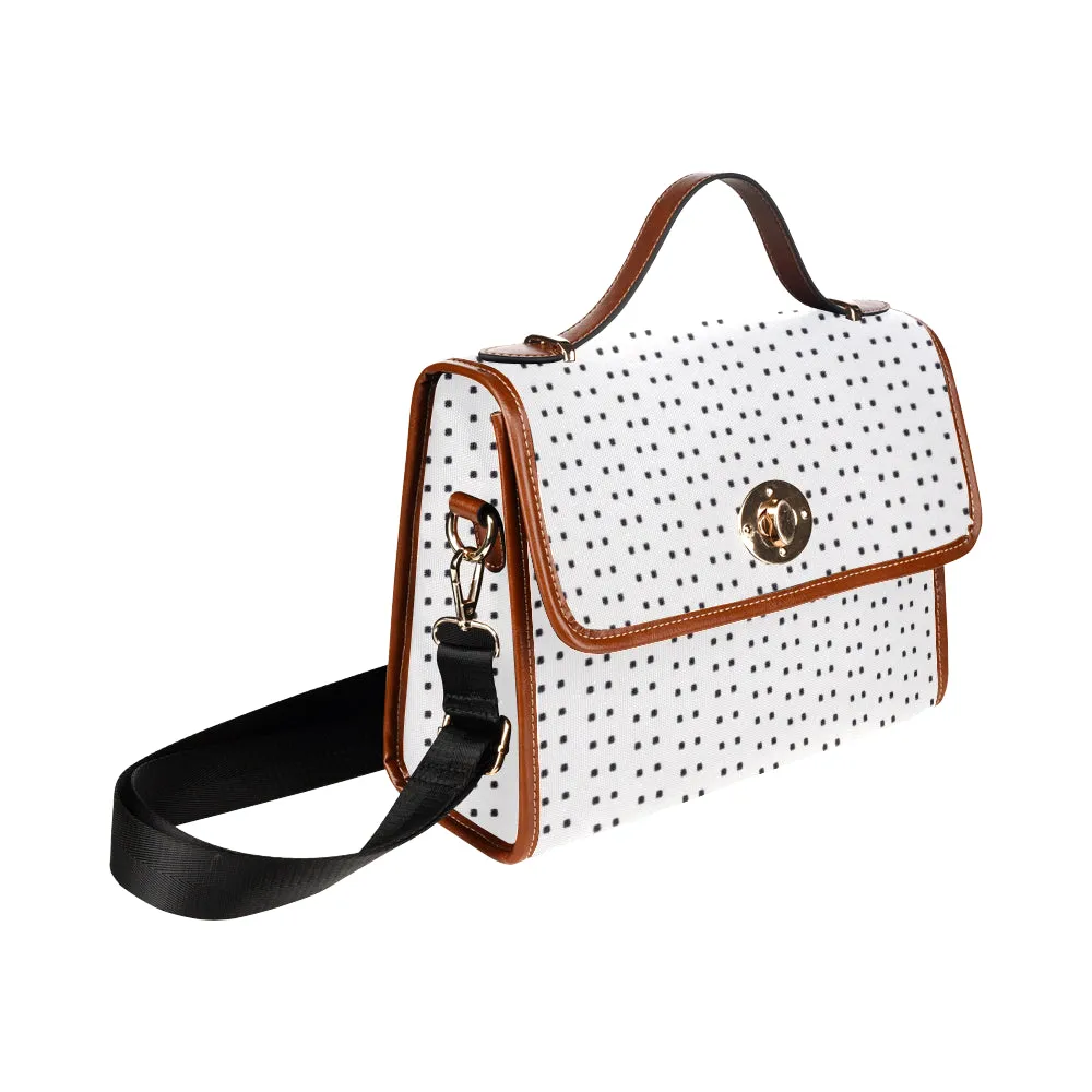 Polka Stripe London Satchel Bag