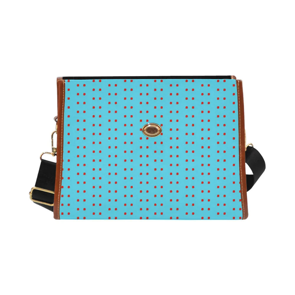 Polka Stripe London Satchel Bag