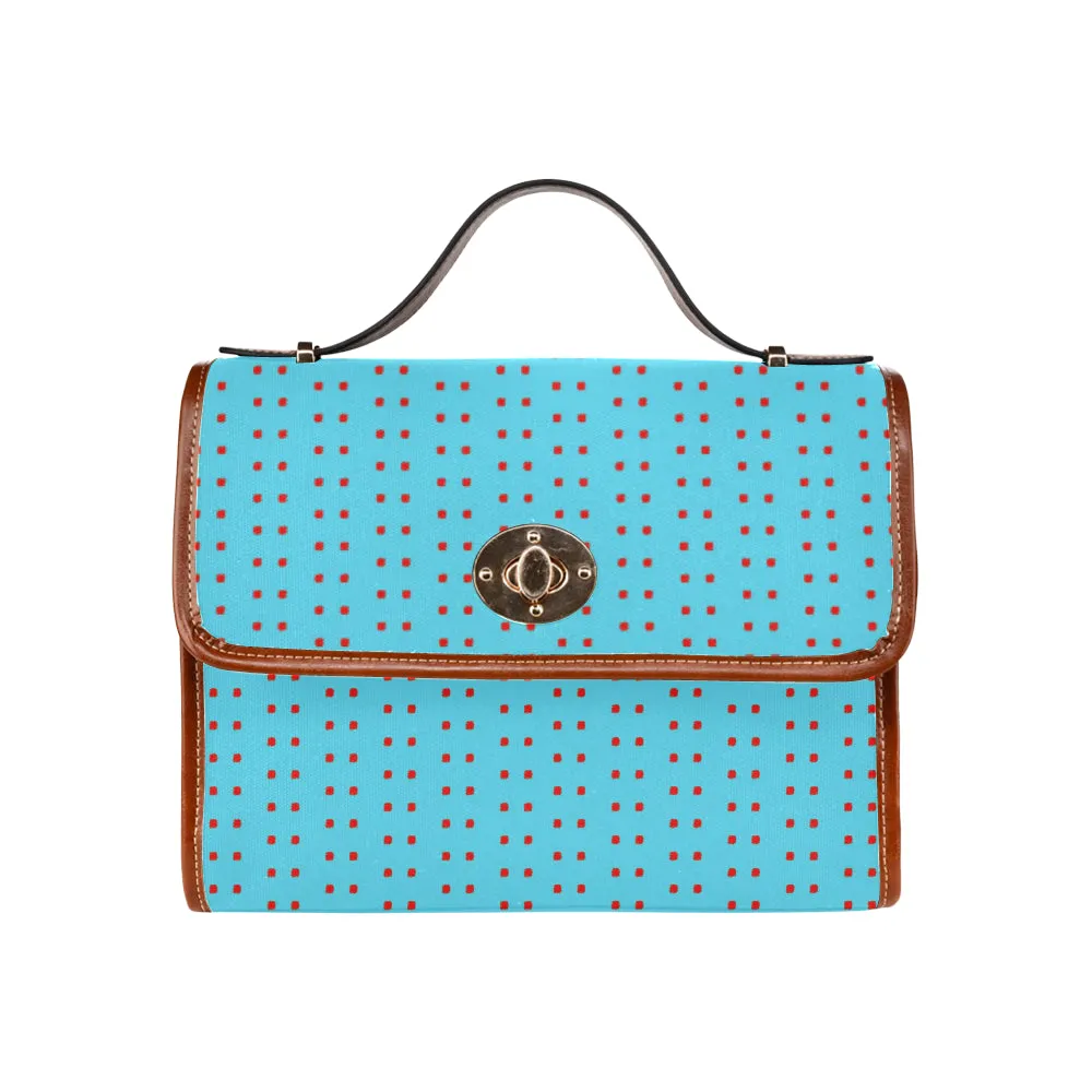 Polka Stripe London Satchel Bag