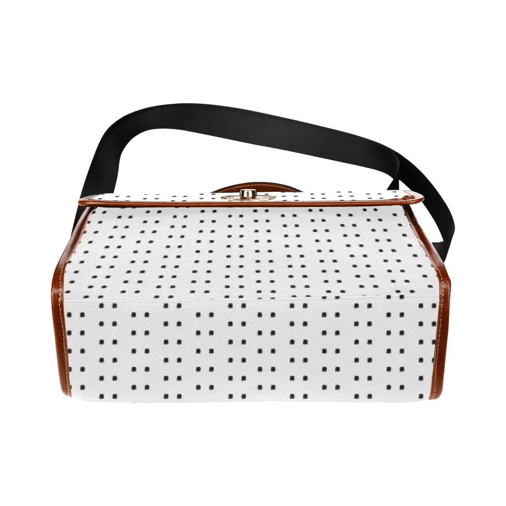 Polka Stripe London Satchel Bag