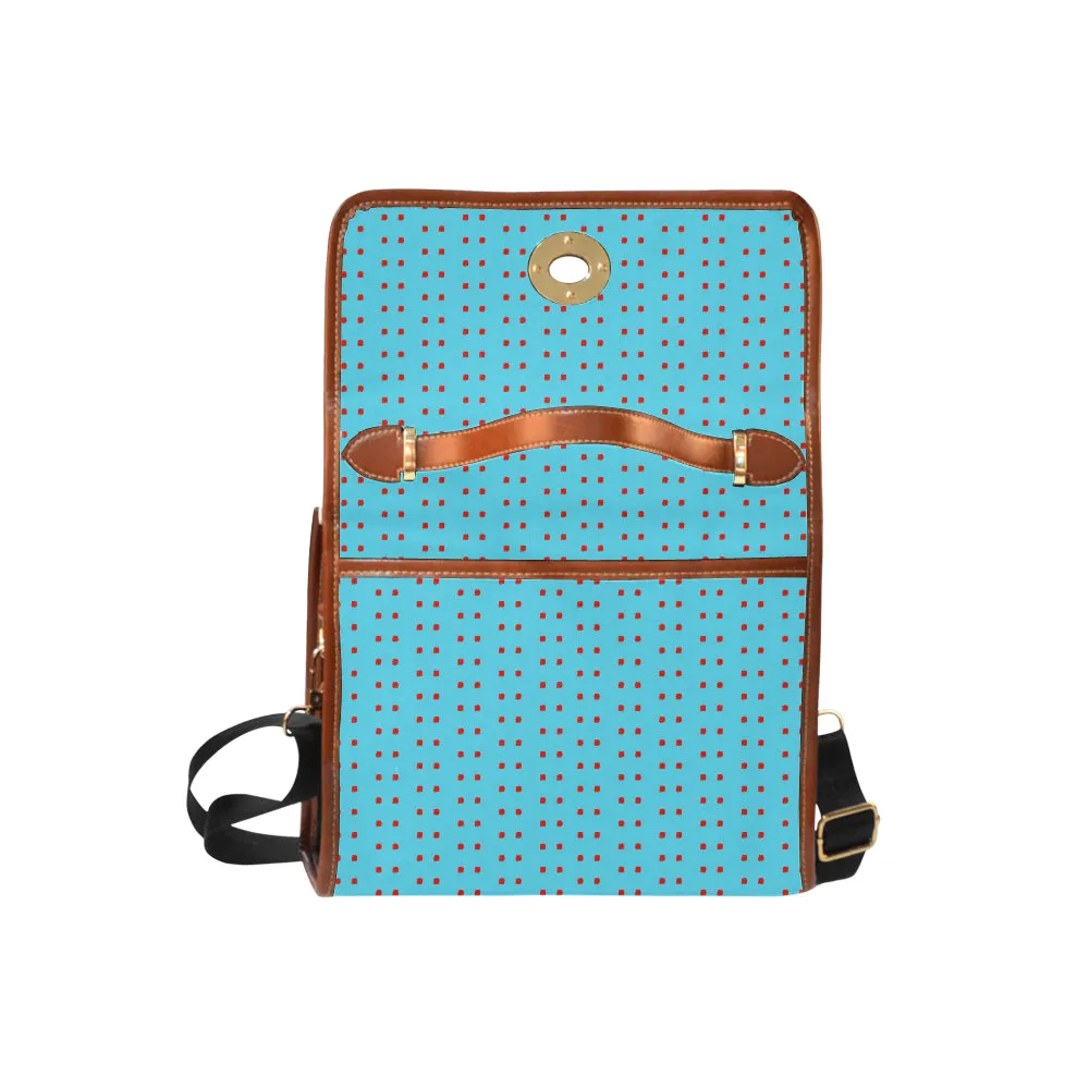 Polka Stripe London Satchel Bag