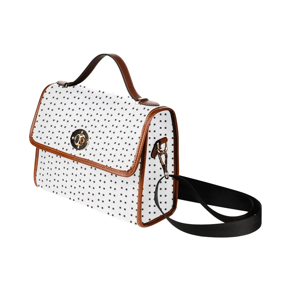 Polka Stripe London Satchel Bag