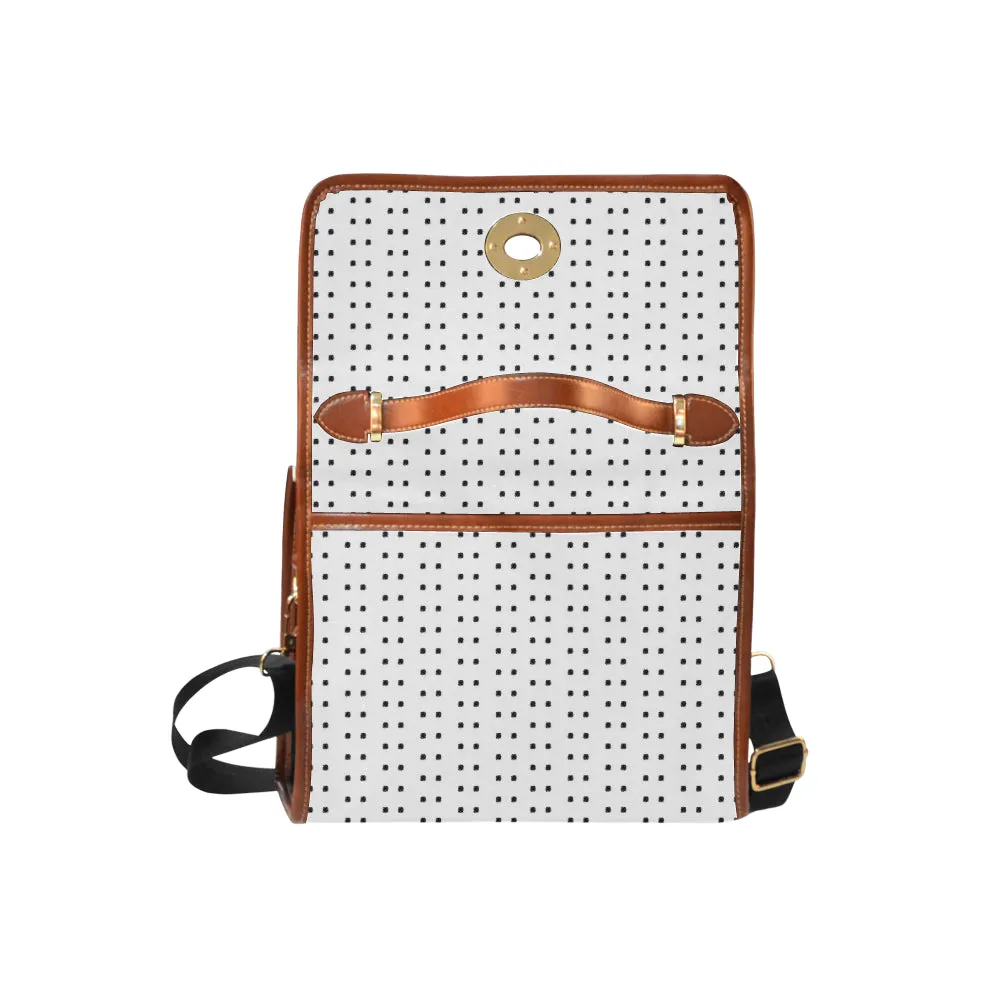 Polka Stripe London Satchel Bag