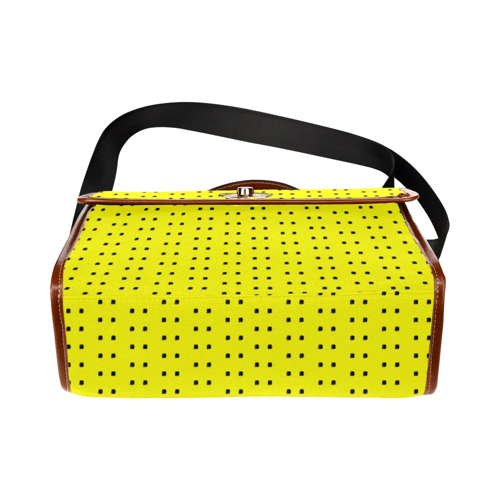 Polka Stripe London Satchel Bag