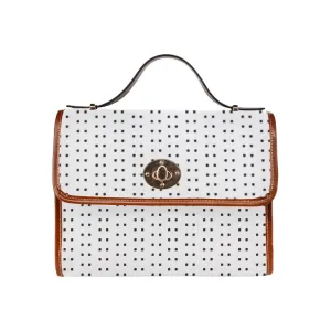 Polka Stripe London Satchel Bag
